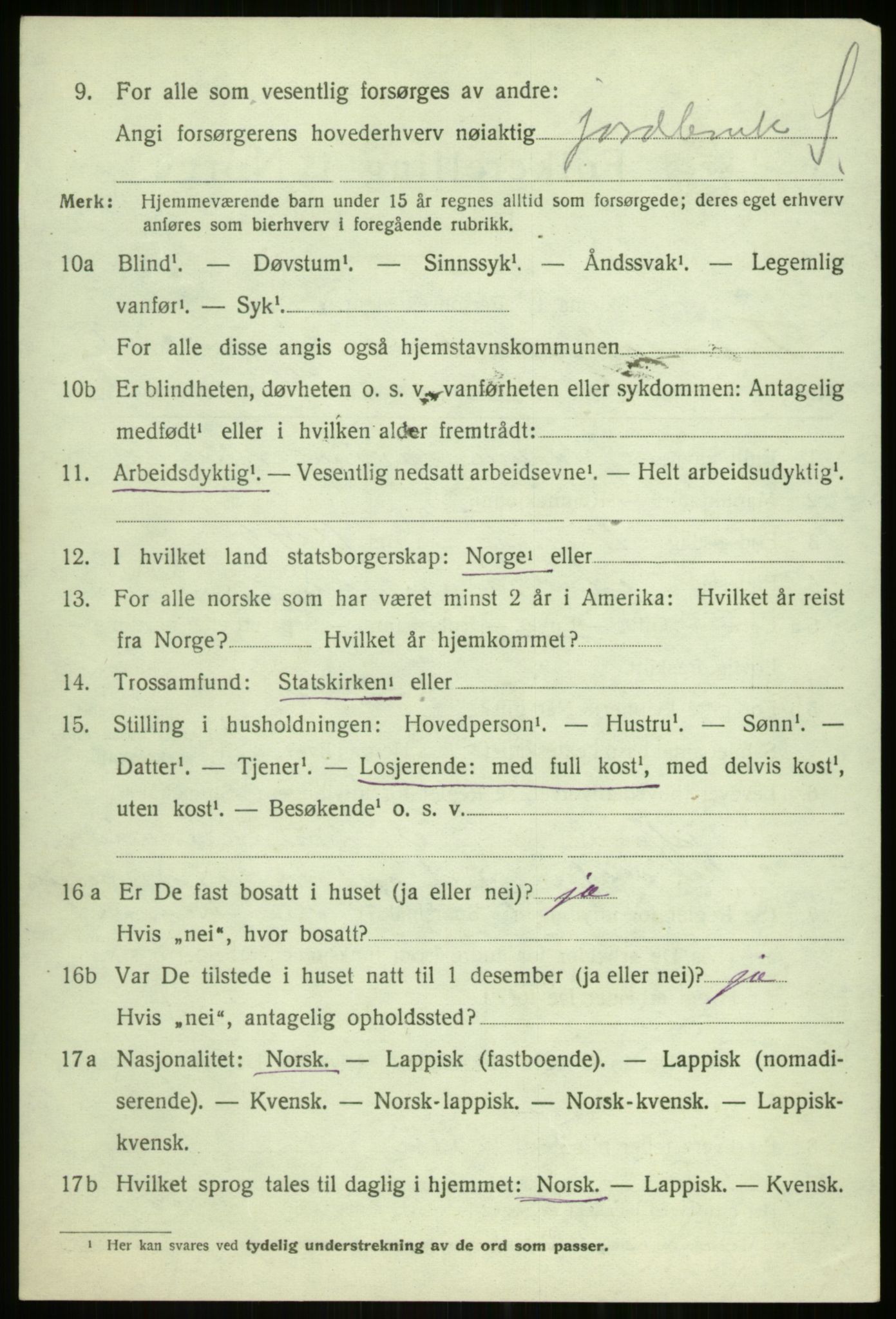 SATØ, 1920 census for Tromsøysund, 1920, p. 2379