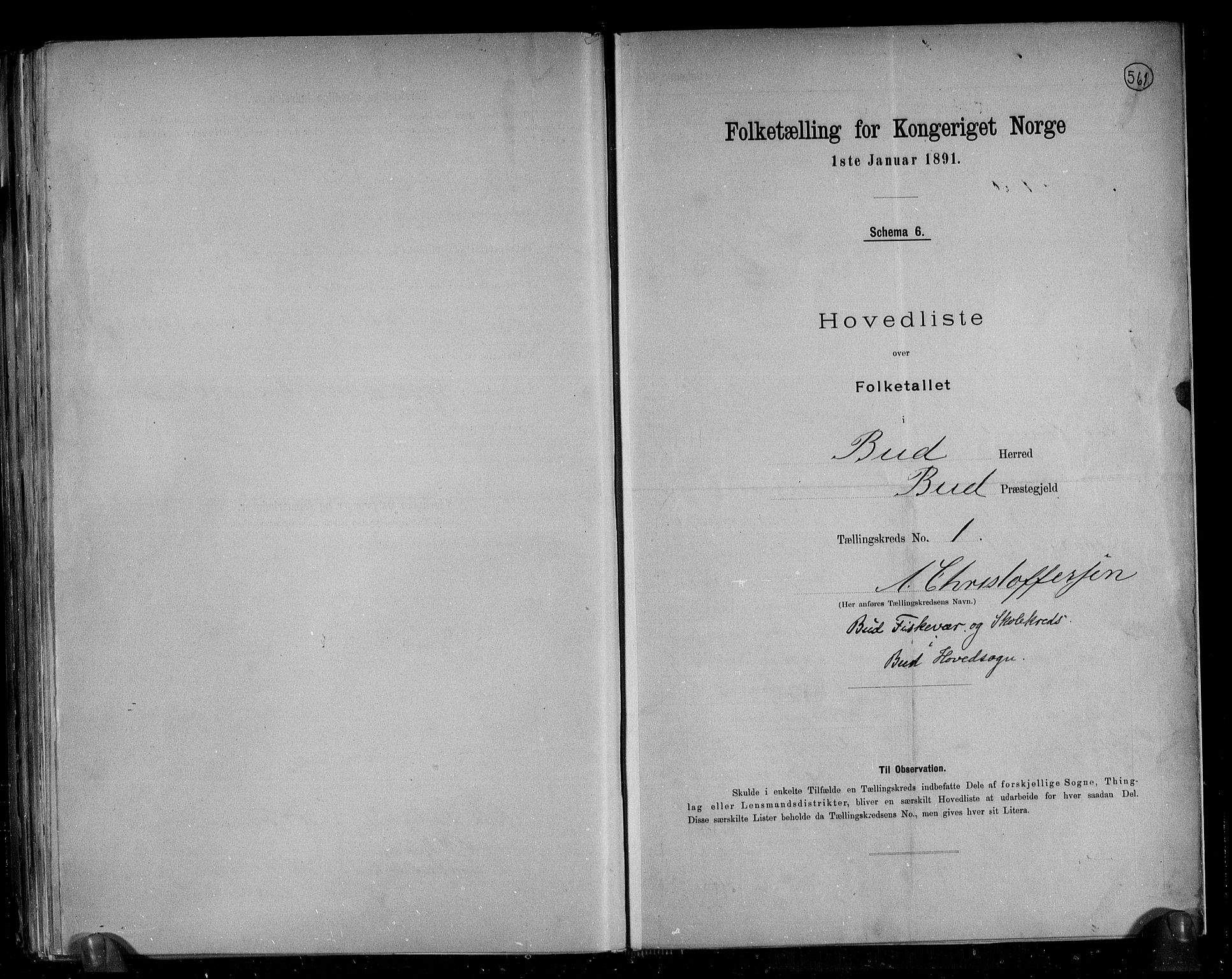 RA, 1891 census for 1549 Bud, 1891, p. 5