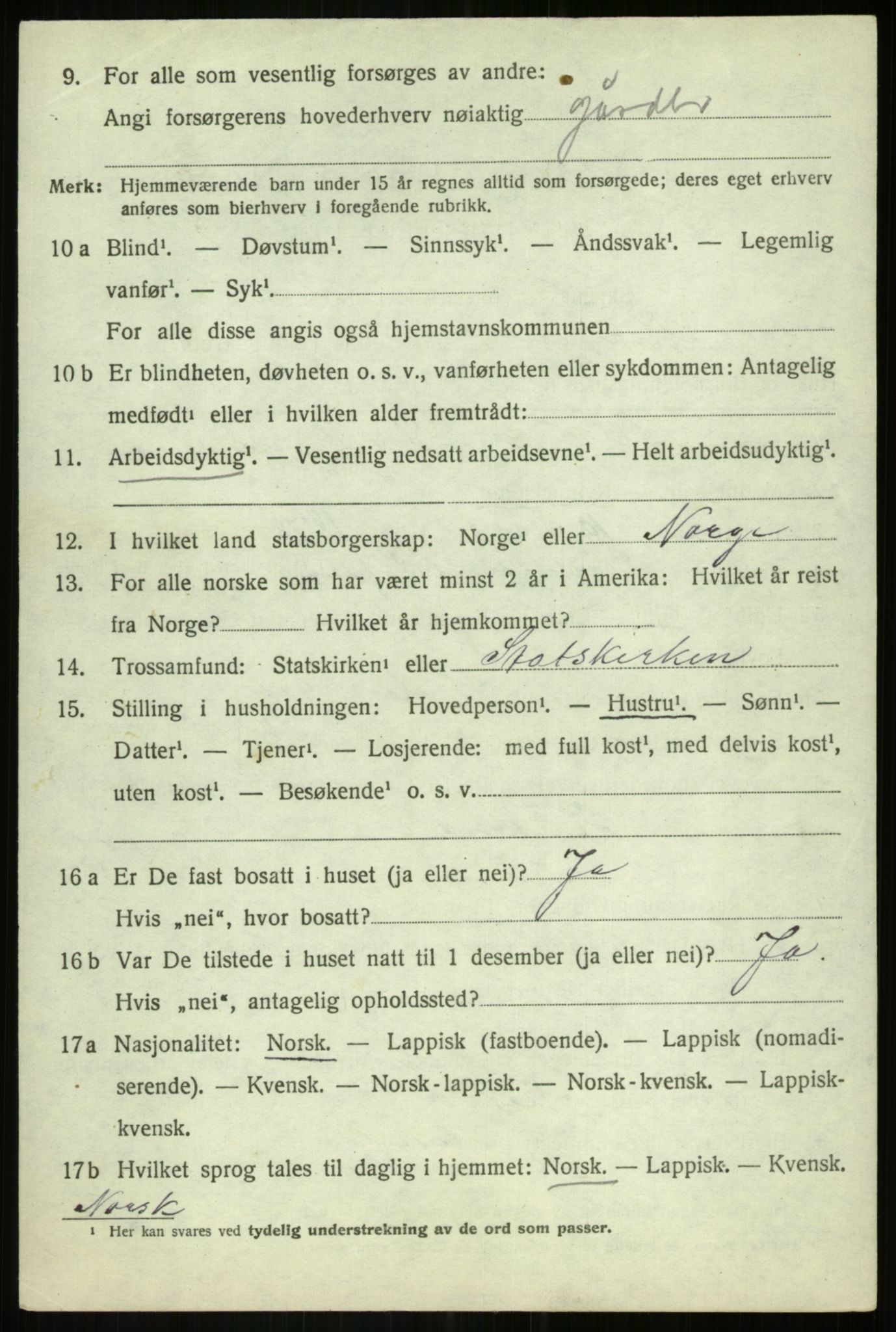 SATØ, 1920 census for Målselv, 1920, p. 2856