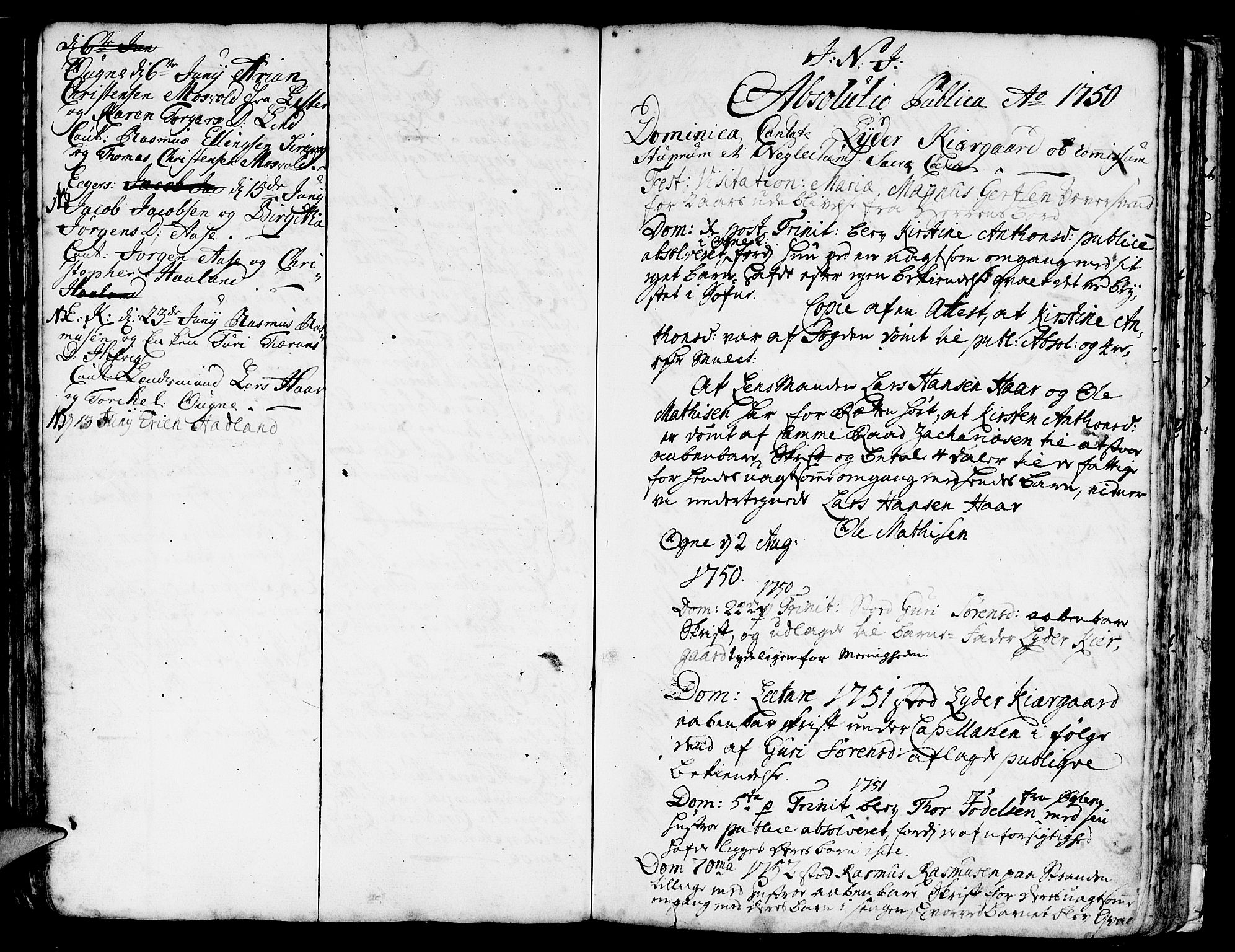 Eigersund sokneprestkontor, AV/SAST-A-101807/S08/L0002: Parish register (official) no. A 2, 1720-1757