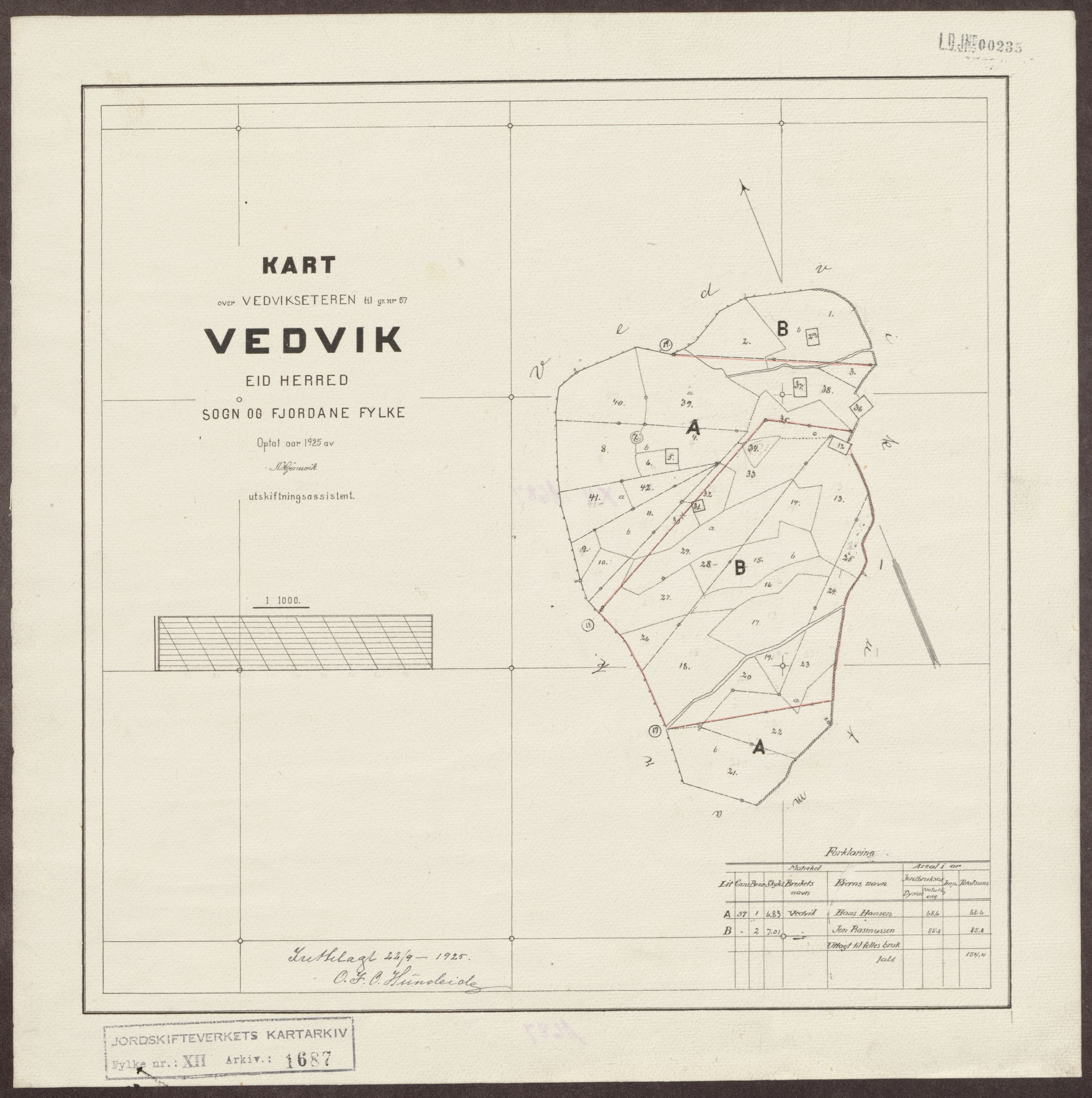 Jordskifteverkets kartarkiv, RA/S-3929/T, 1859-1988, p. 1945