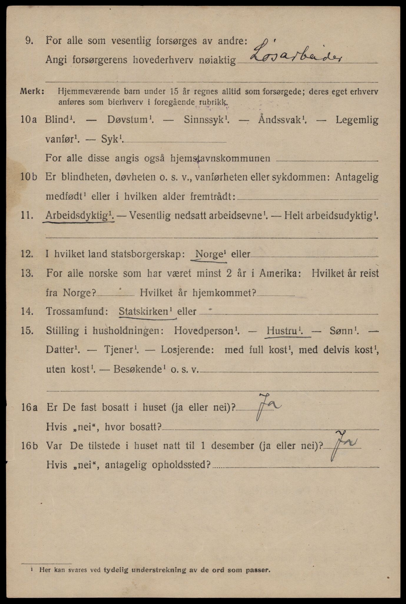 SAST, 1920 census for Haugesund, 1920, p. 12116