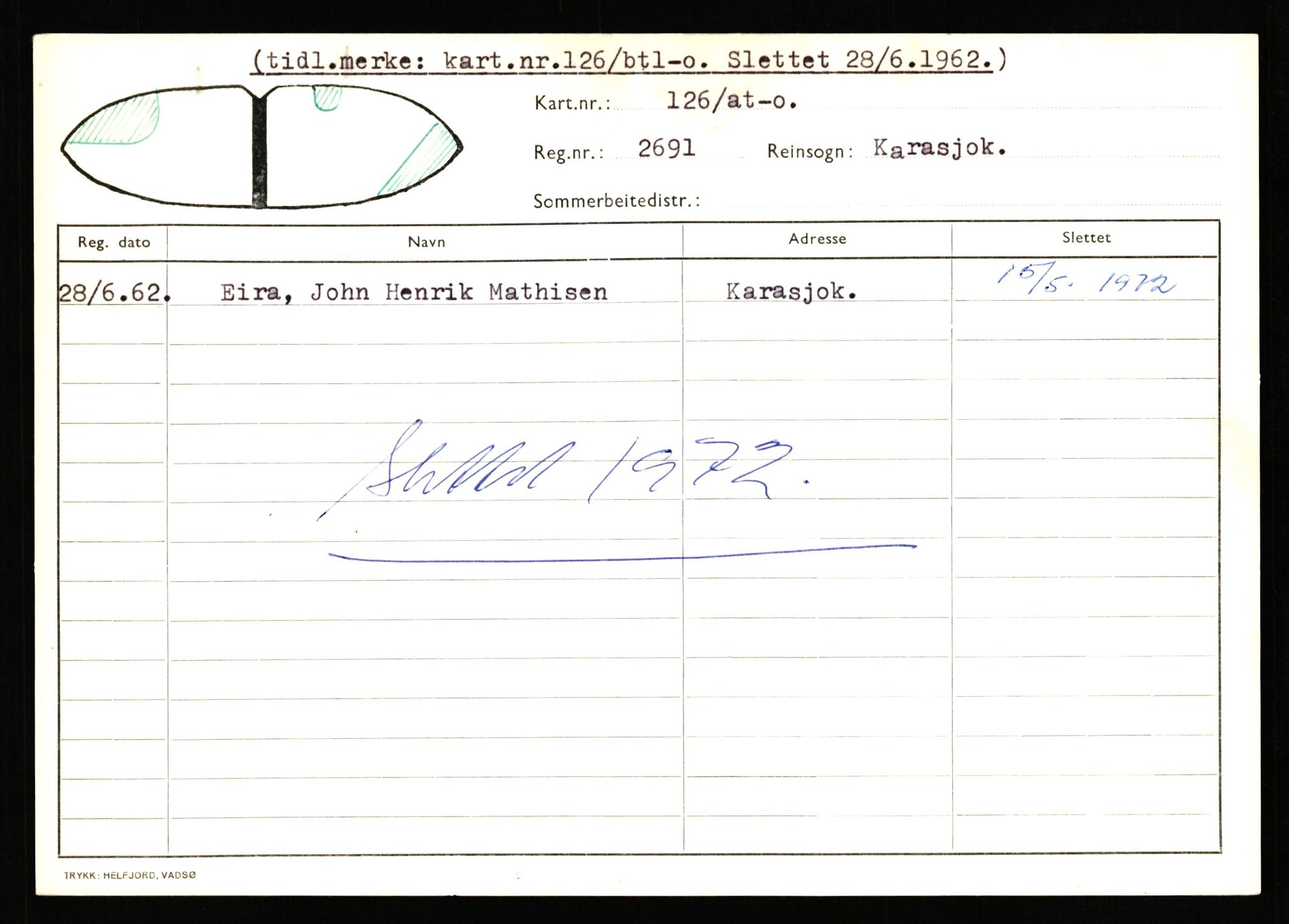 Lappefogden i Finnmark/Reindriftsforvaltningen Øst-Finnmark, AV/SATØ-S-1461/G/Ge/Gea/L0006: Slettede reinmerker, 1934-1992, p. 80