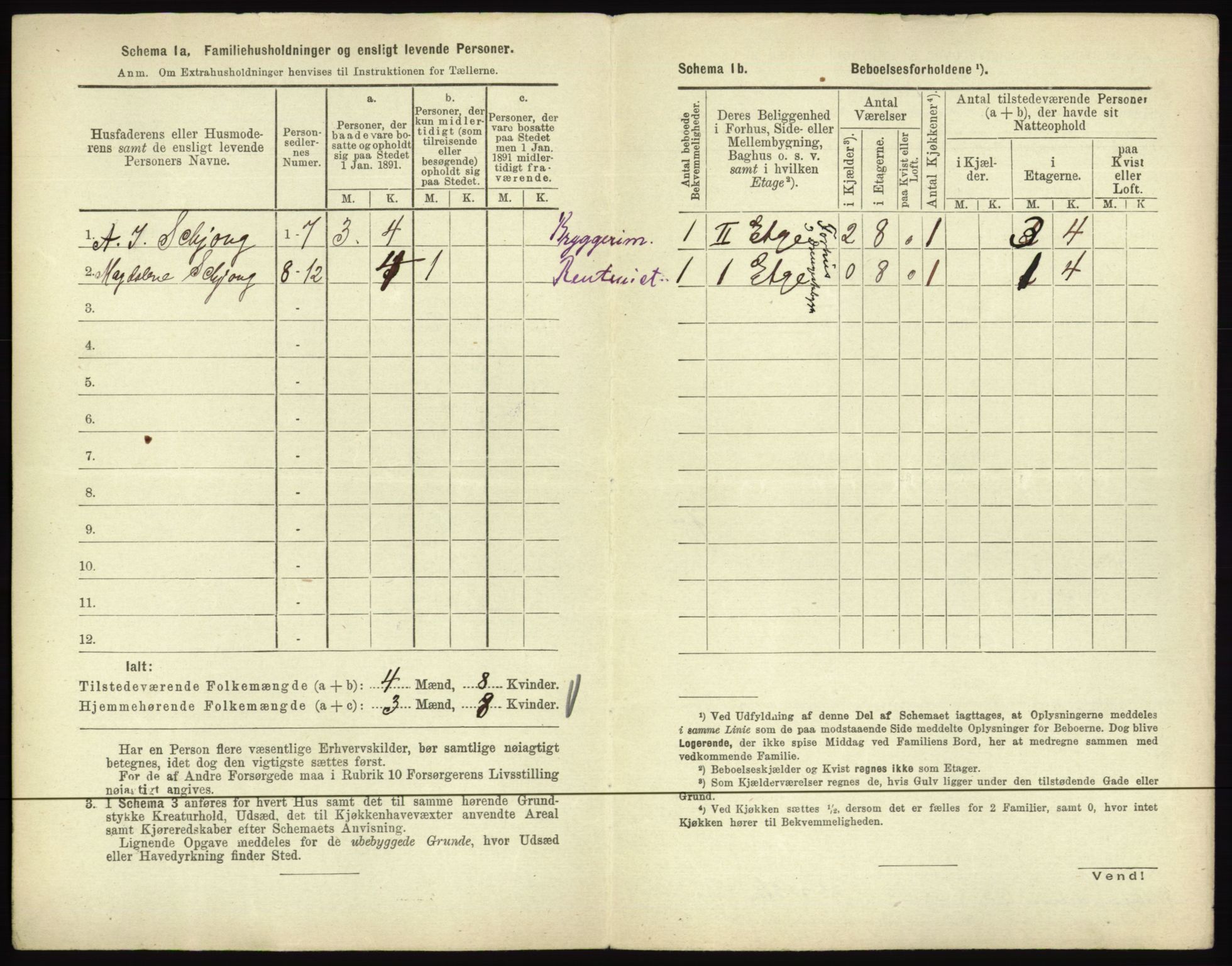 RA, 1891 census for 0601 Hønefoss, 1891, p. 70