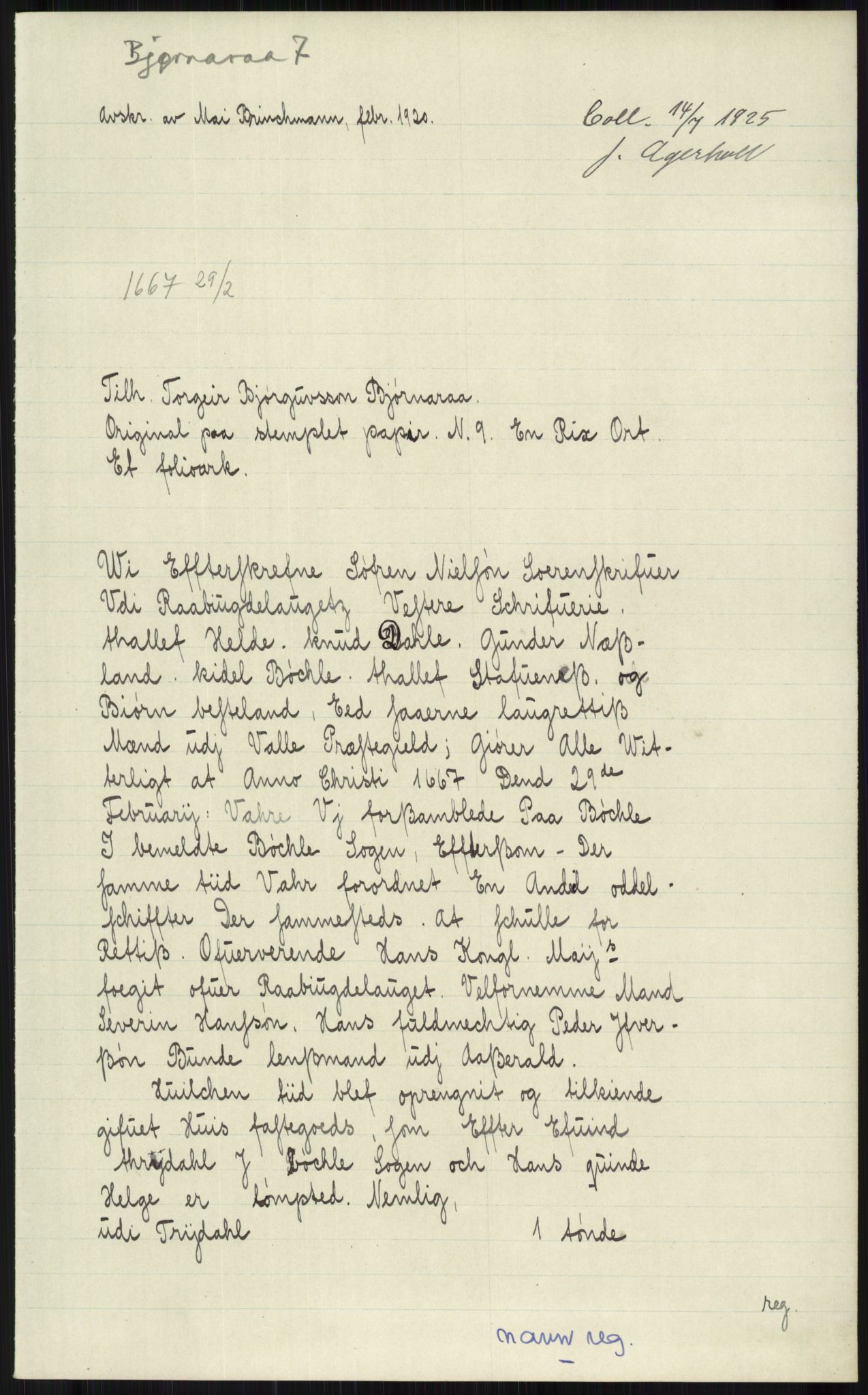 Samlinger til kildeutgivelse, Diplomavskriftsamlingen, AV/RA-EA-4053/H/Ha, p. 420