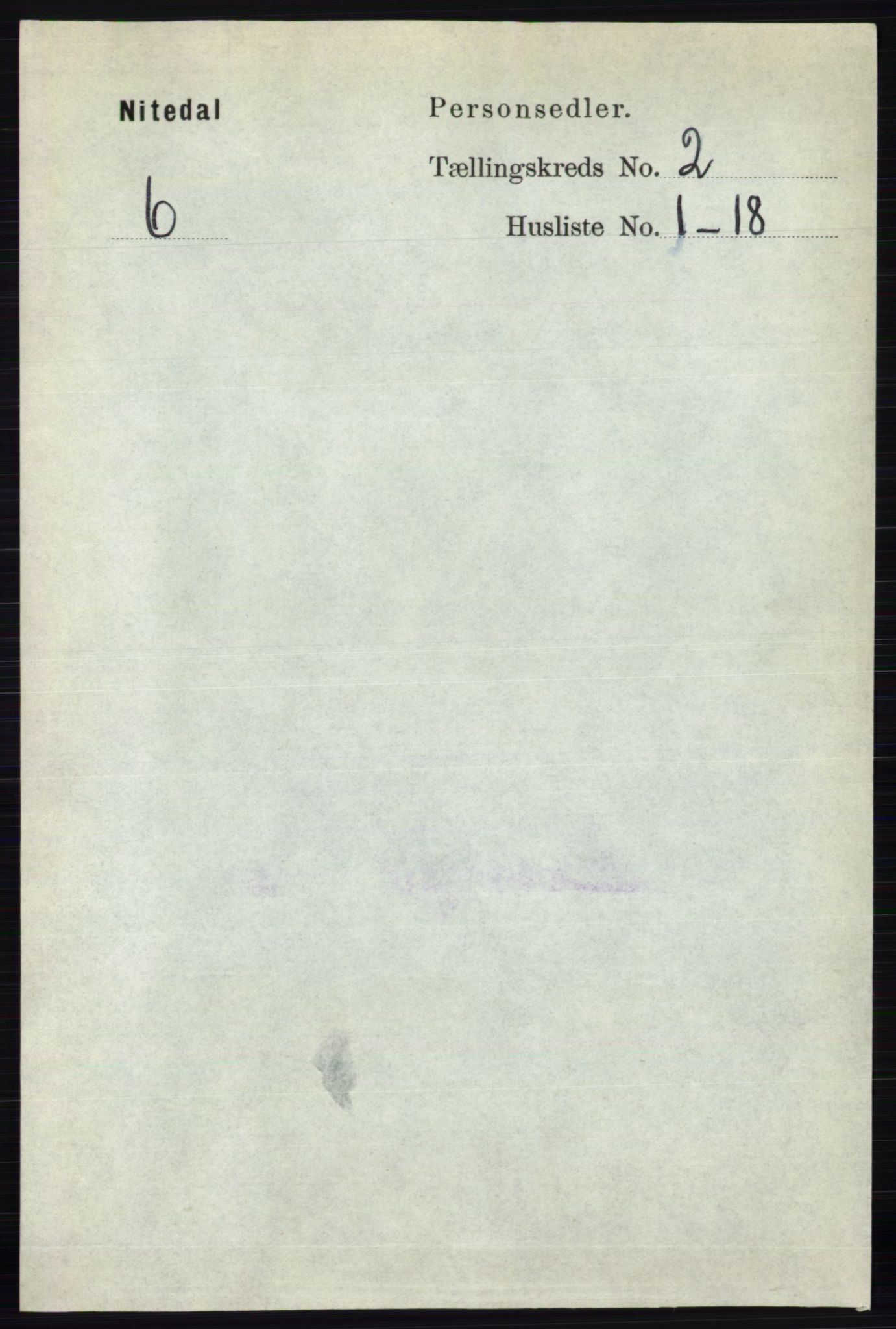 RA, 1891 census for 0233 Nittedal, 1891, p. 588