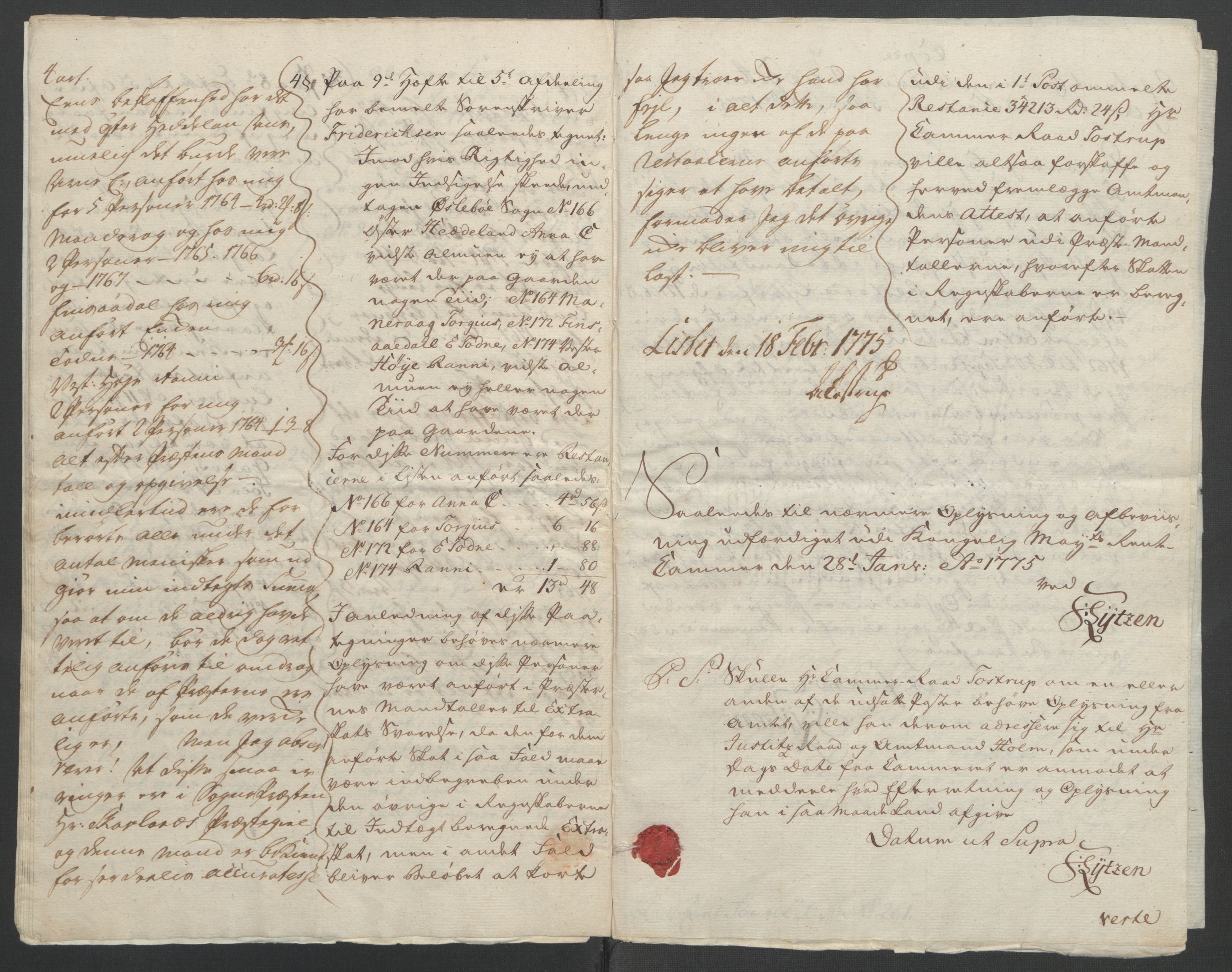 Rentekammeret inntil 1814, Reviderte regnskaper, Fogderegnskap, AV/RA-EA-4092/R45/L2704: Ekstraskatten Lista og Mandal, 1762-1768, p. 405