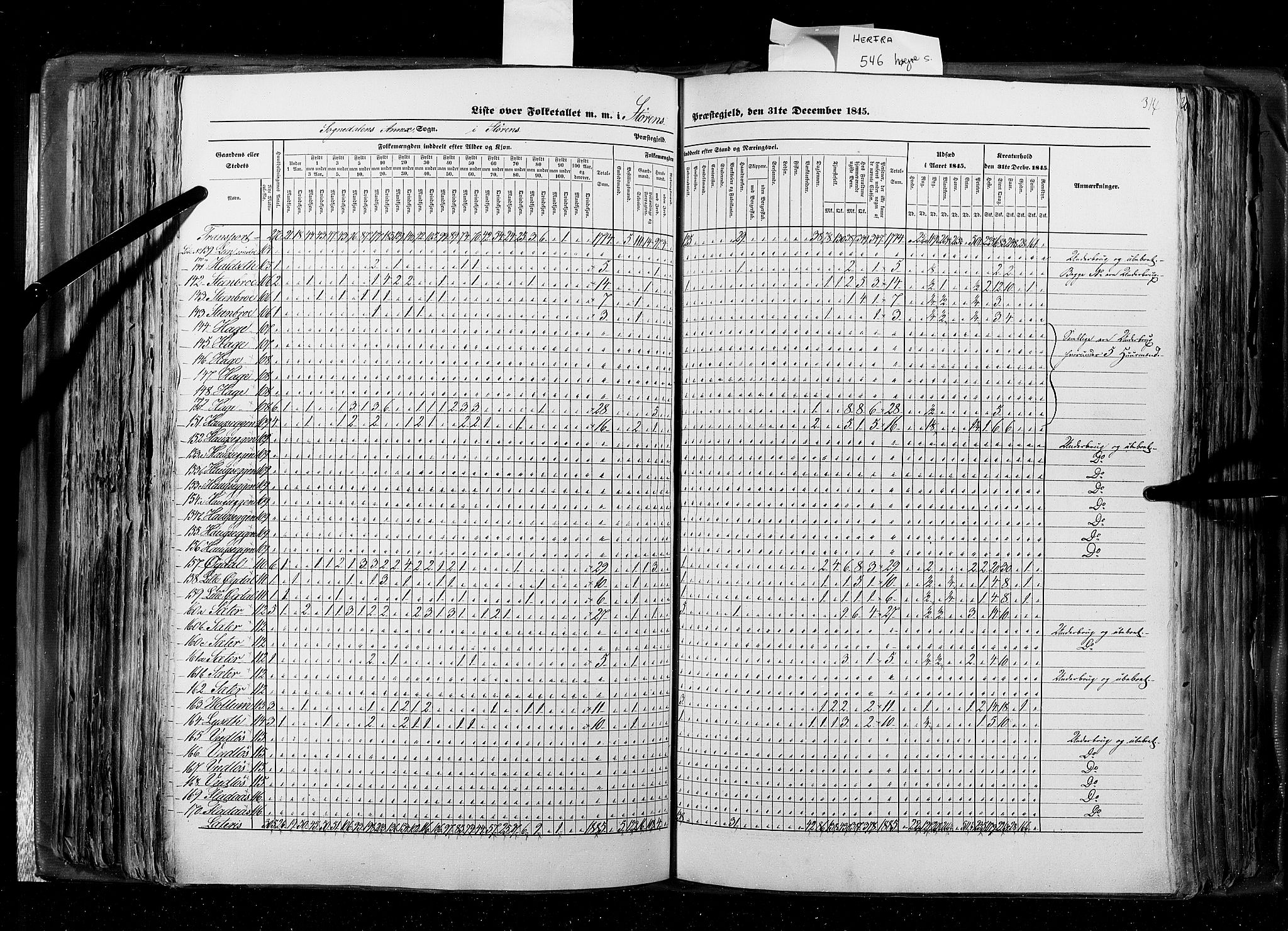 RA, Census 1845, vol. 8: Romsdal amt og Søndre Trondhjems amt, 1845, p. 314