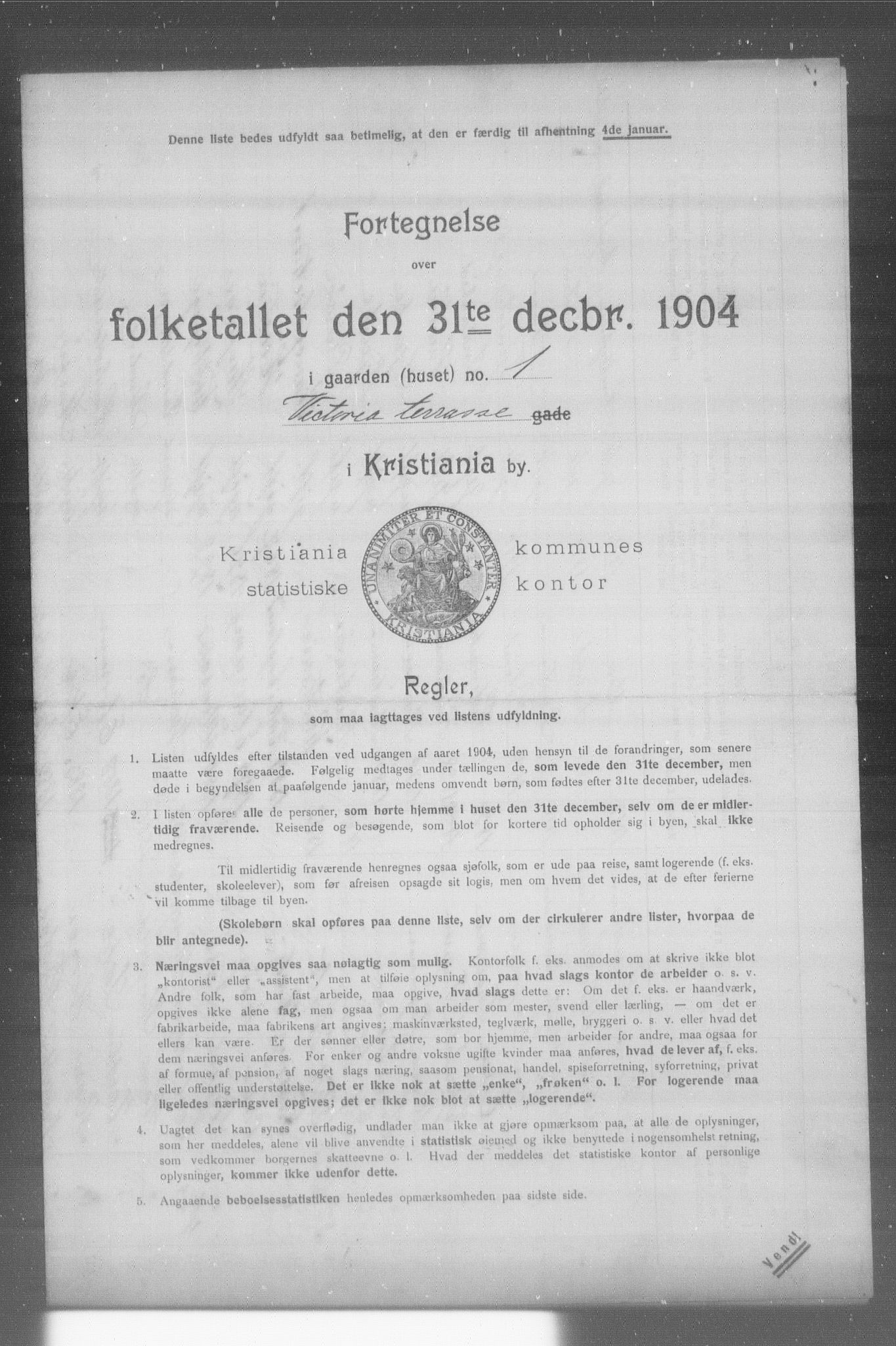 OBA, Municipal Census 1904 for Kristiania, 1904, p. 23213