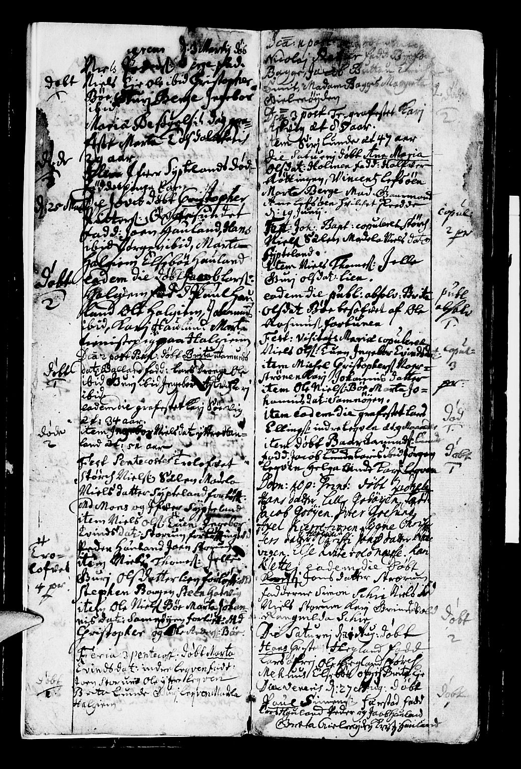 Os sokneprestembete, SAB/A-99929: Parish register (official) no. A 2, 1723-1758, p. 2