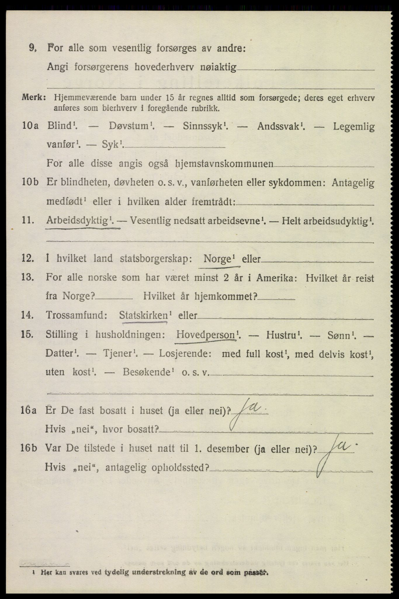 SAH, 1920 census for Nord-Fron, 1920, p. 5869