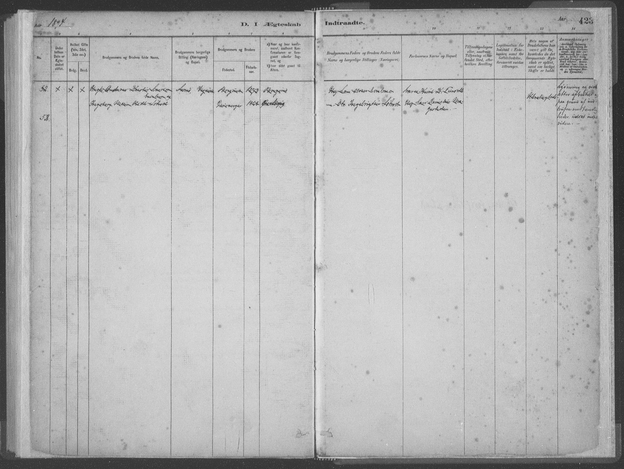 Ministerialprotokoller, klokkerbøker og fødselsregistre - Møre og Romsdal, AV/SAT-A-1454/528/L0402: Parish register (official) no. 528A12II, 1880-1903, p. 423