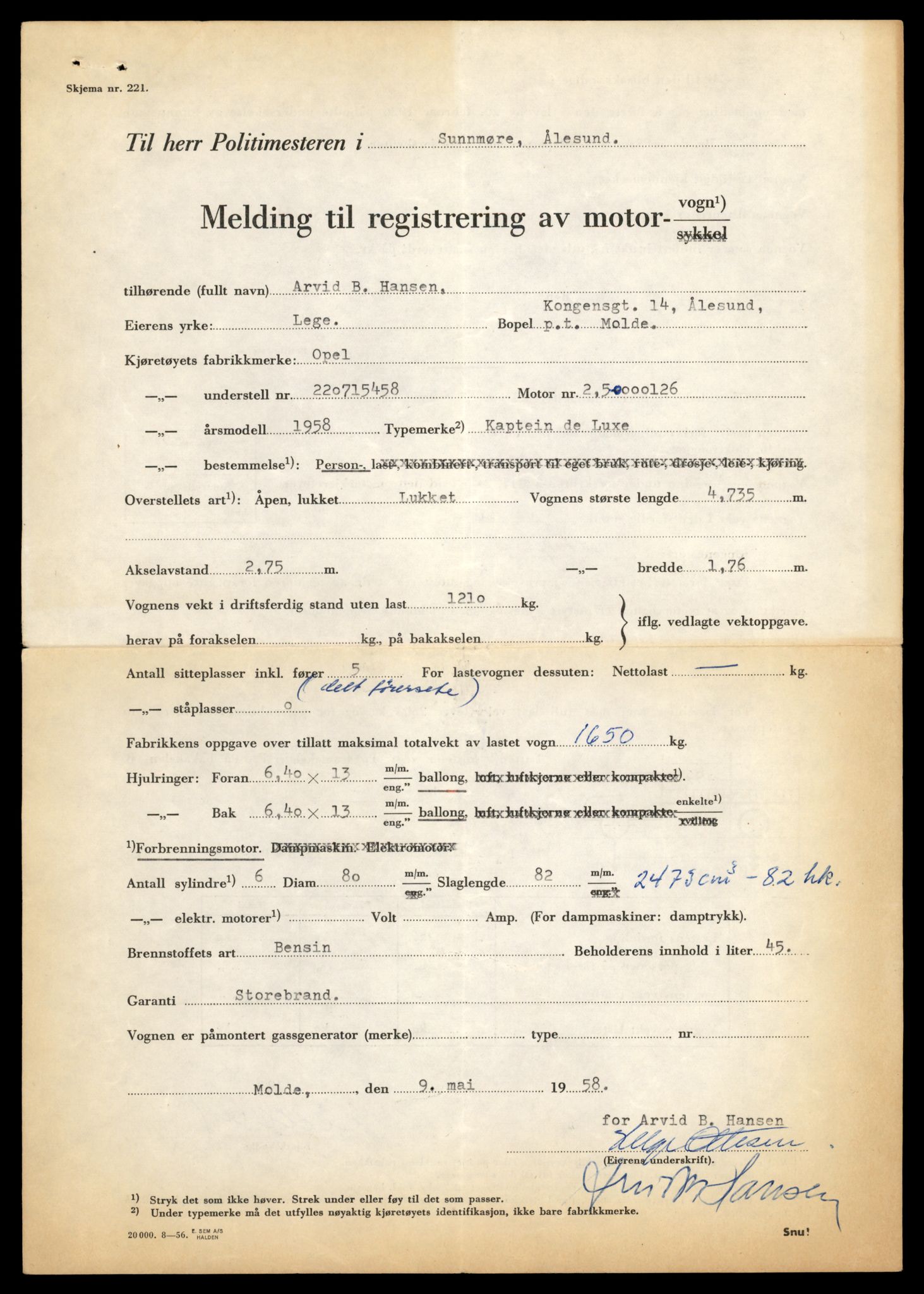 Møre og Romsdal vegkontor - Ålesund trafikkstasjon, AV/SAT-A-4099/F/Fe/L0001: Registreringskort for kjøretøy T 3 - T 127, 1927-1998, p. 649