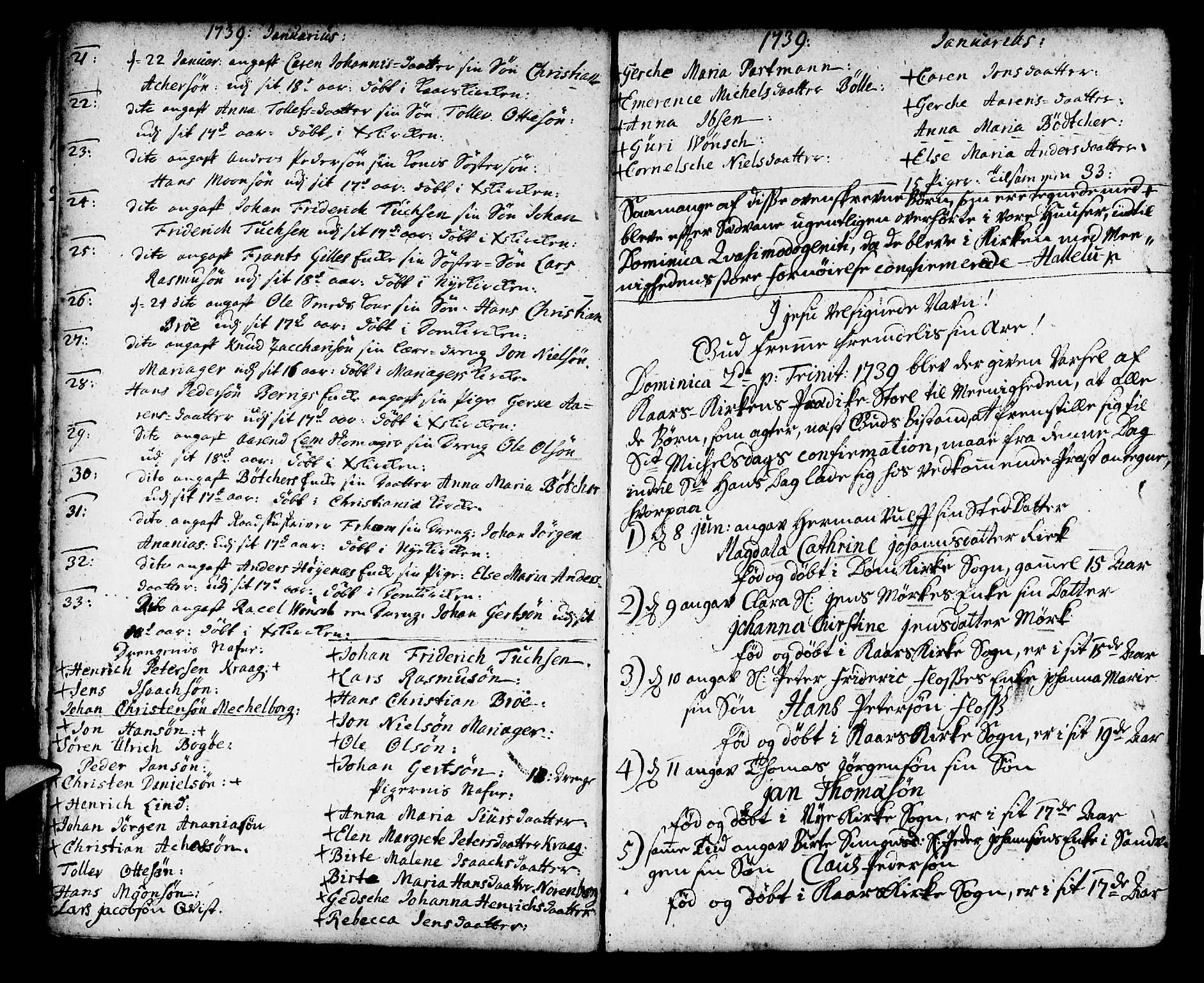 Korskirken sokneprestembete, AV/SAB-A-76101/H/Haa/L0007: Parish register (official) no. A 7, 1736-1839, p. 13