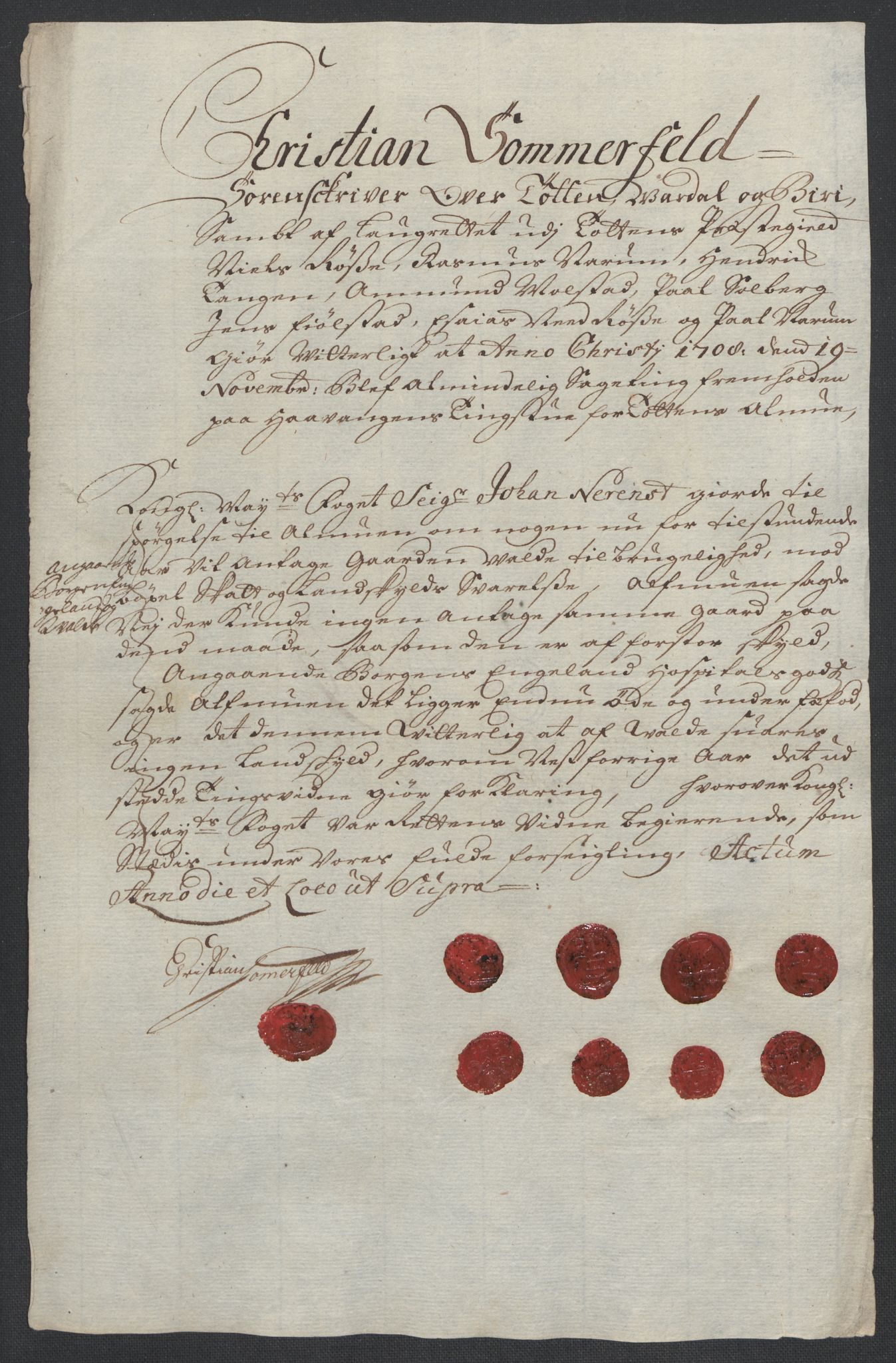 Rentekammeret inntil 1814, Reviderte regnskaper, Fogderegnskap, AV/RA-EA-4092/R18/L1305: Fogderegnskap Hadeland, Toten og Valdres, 1707-1708, p. 539