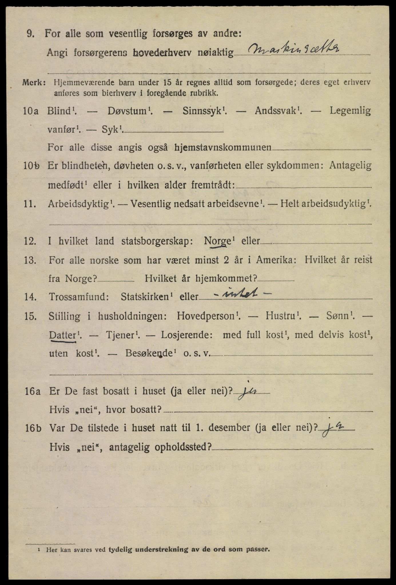 SAKO, 1920 census for Tinn, 1920, p. 7727