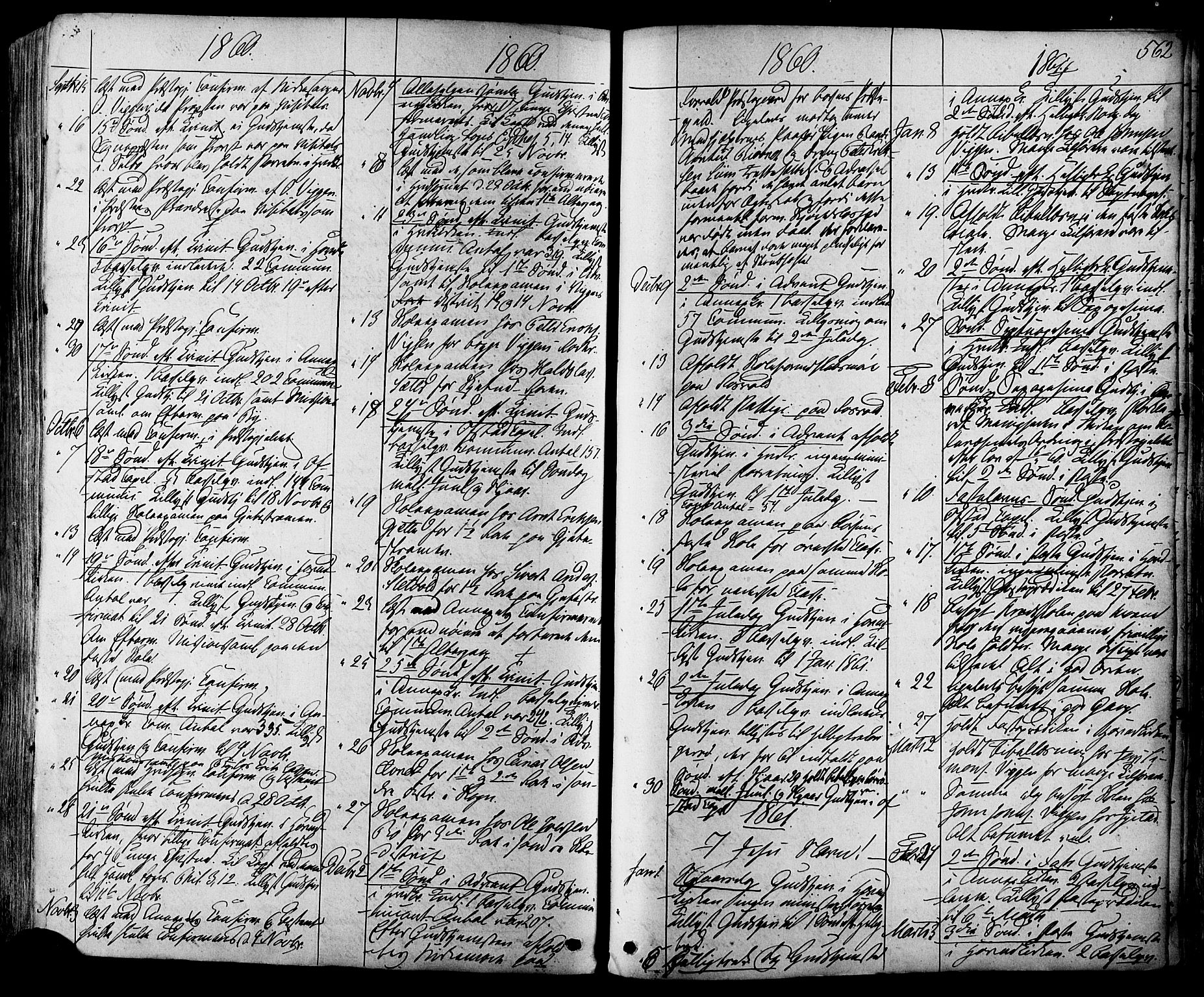 Ministerialprotokoller, klokkerbøker og fødselsregistre - Sør-Trøndelag, SAT/A-1456/665/L0772: Parish register (official) no. 665A07, 1856-1878, p. 562