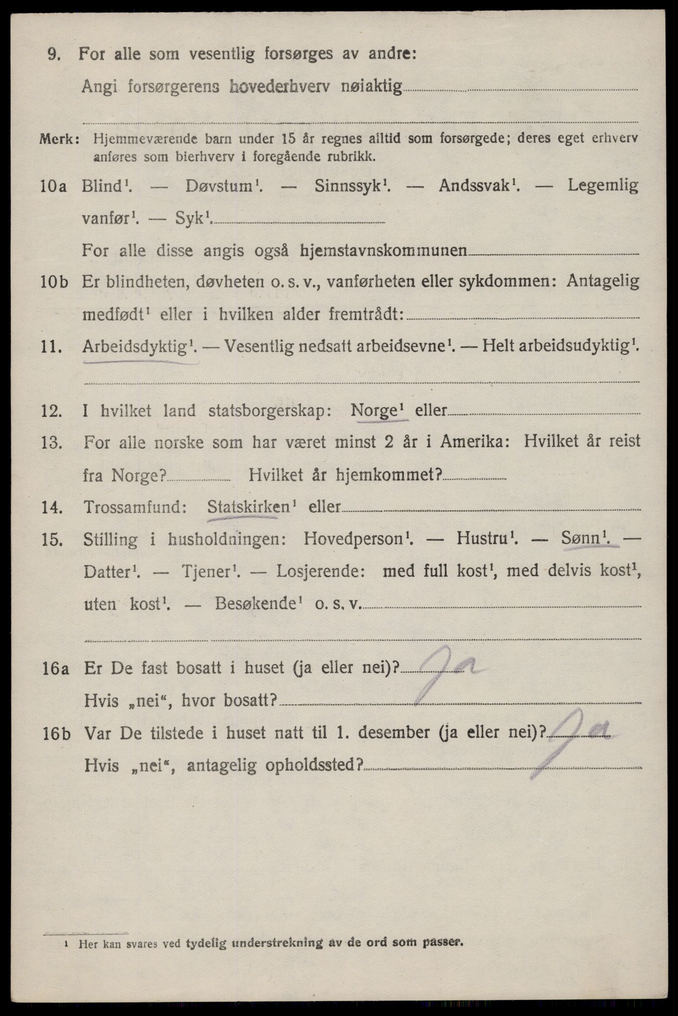 SAST, 1920 census for Hetland, 1920, p. 4008