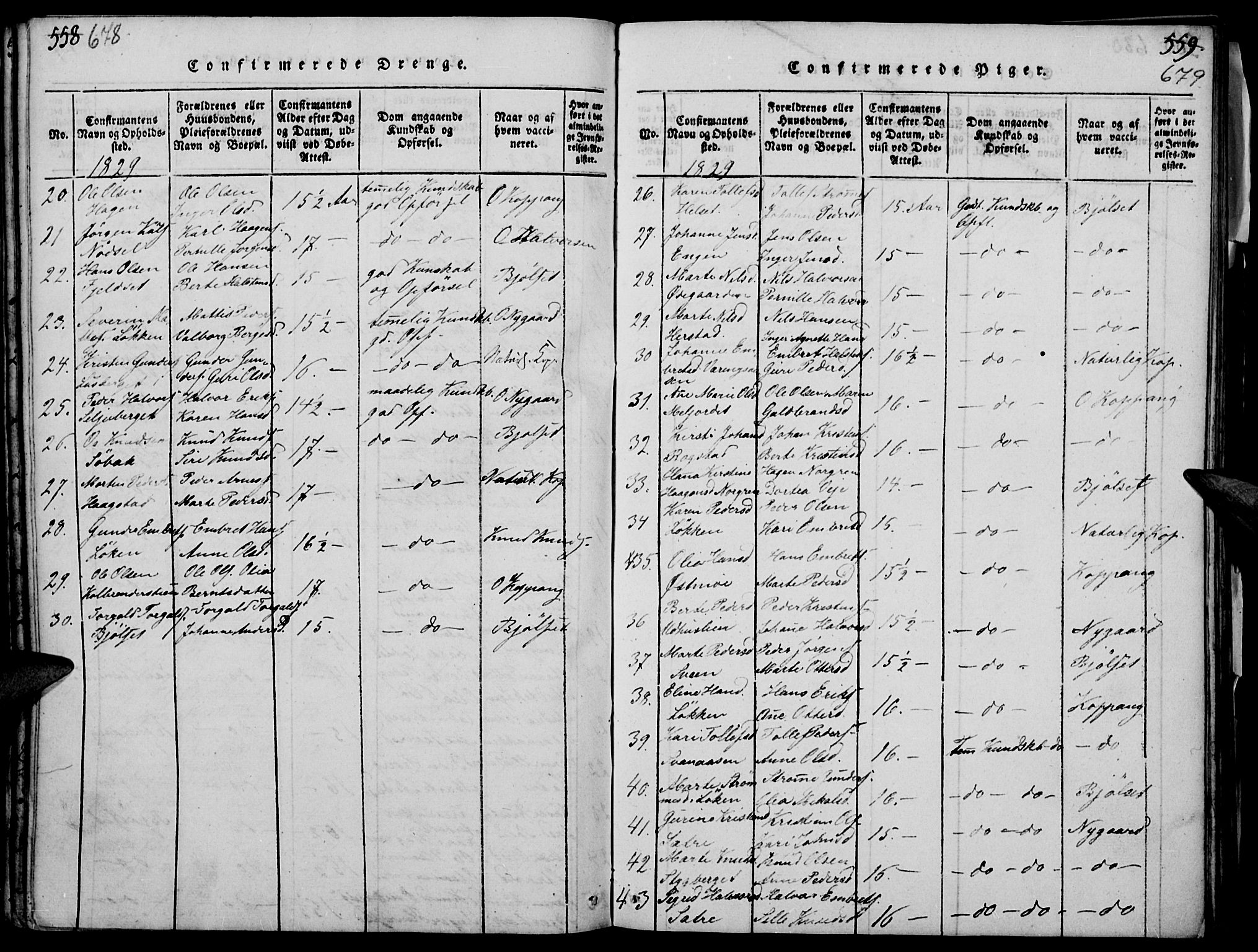 Elverum prestekontor, AV/SAH-PREST-044/H/Ha/Haa/L0007: Parish register (official) no. 7, 1815-1830, p. 678-679