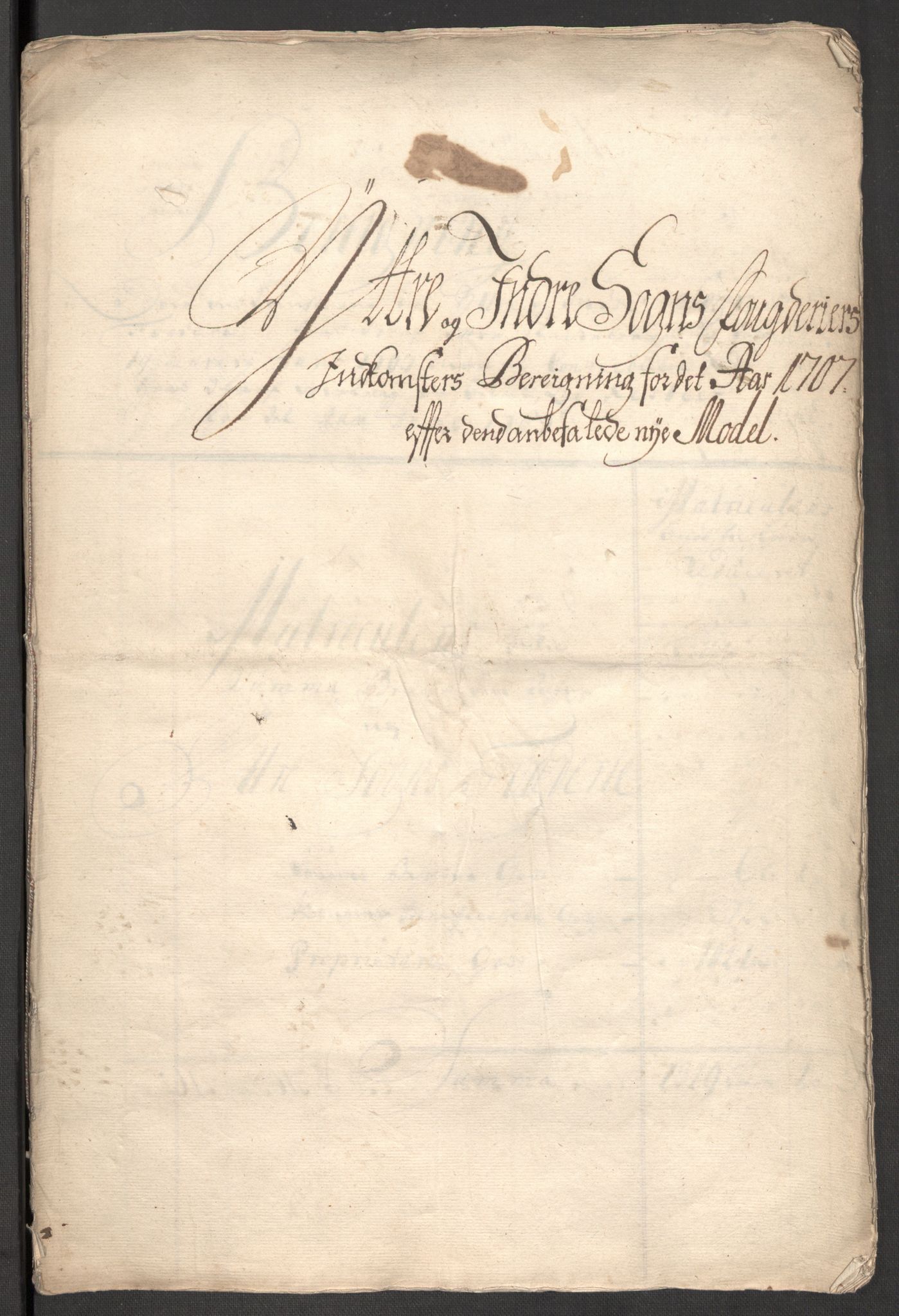 Rentekammeret inntil 1814, Reviderte regnskaper, Fogderegnskap, AV/RA-EA-4092/R52/L3314: Fogderegnskap Sogn, 1705-1707, p. 426