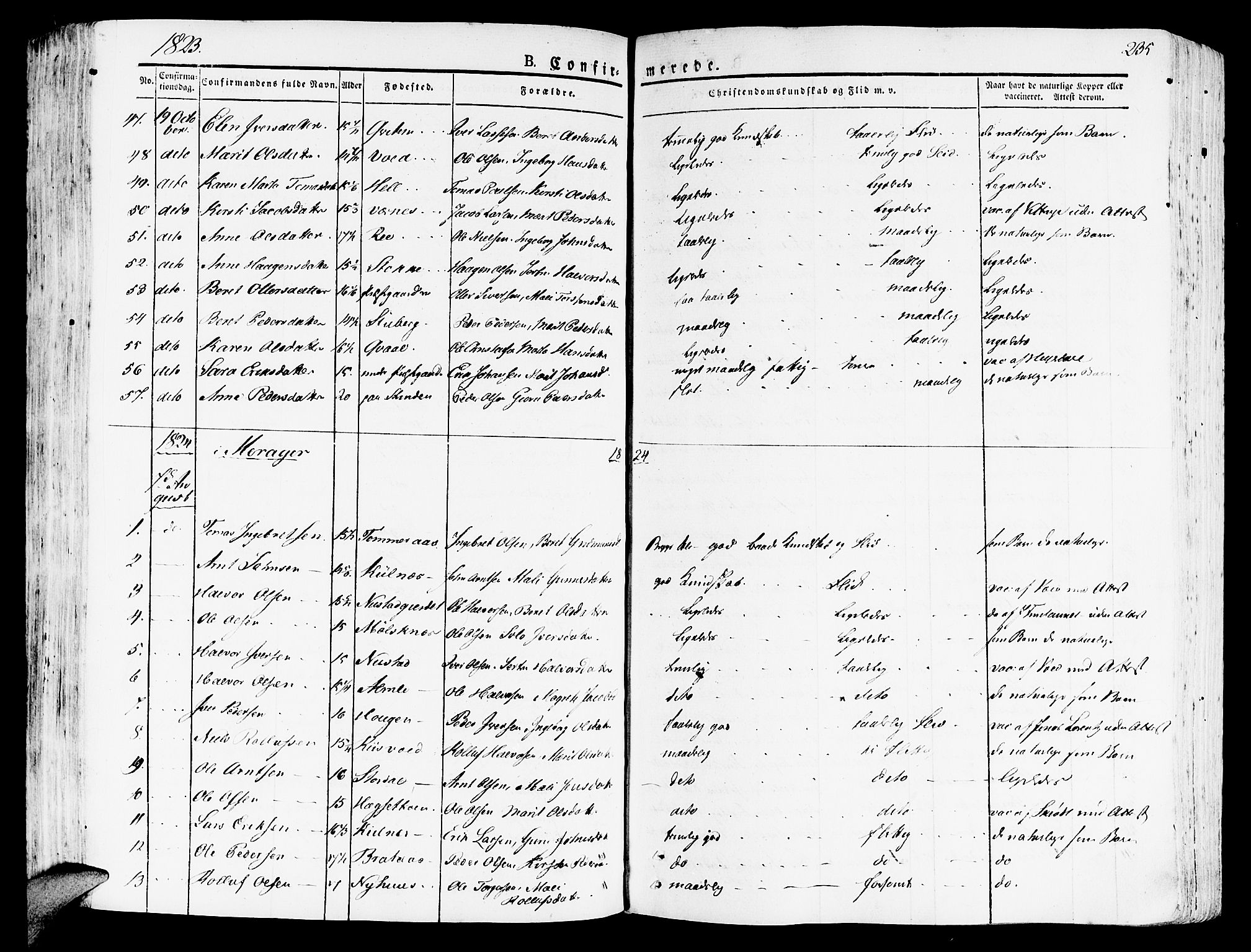 Ministerialprotokoller, klokkerbøker og fødselsregistre - Nord-Trøndelag, SAT/A-1458/709/L0070: Parish register (official) no. 709A10, 1820-1832, p. 235