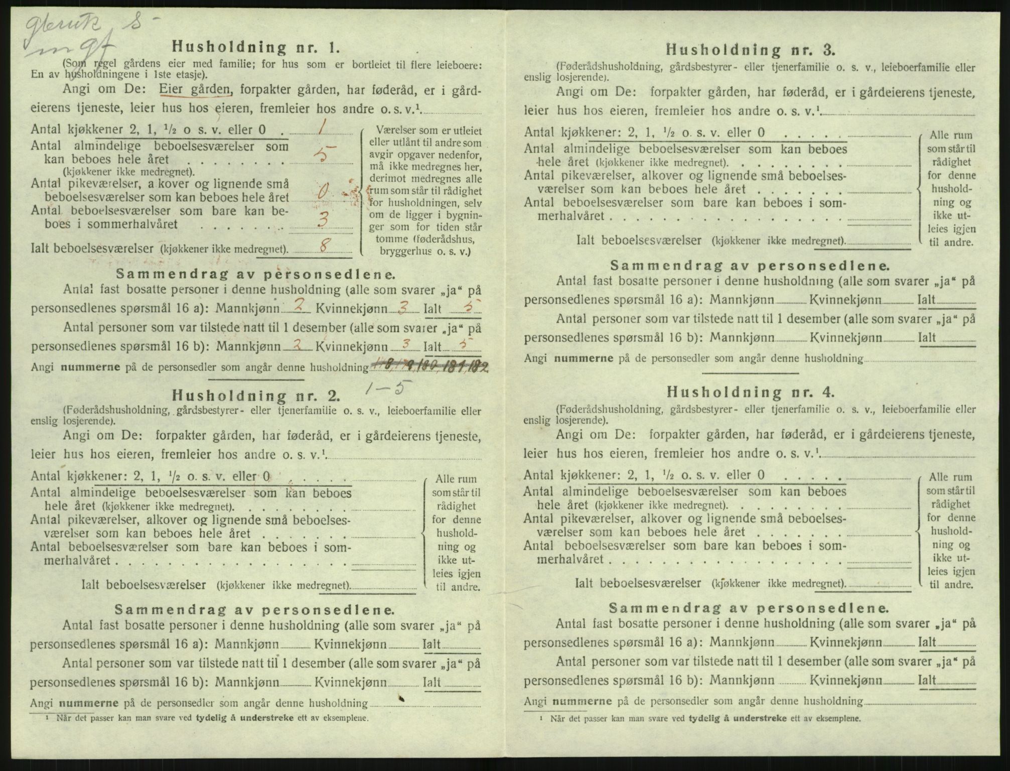 SAK, 1920 census for Landvik, 1920, p. 821