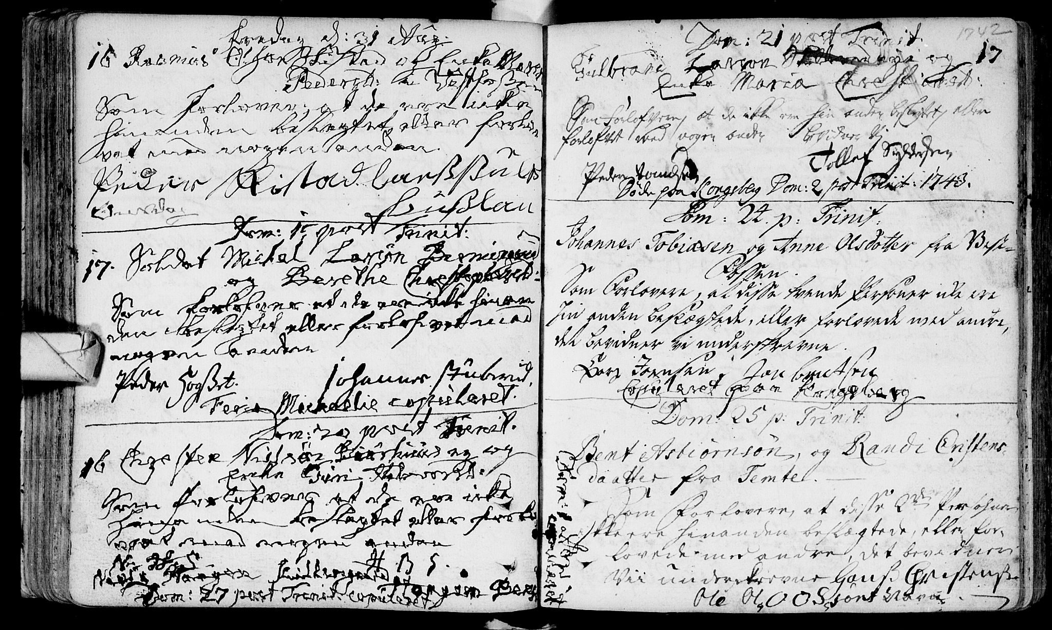 Eiker kirkebøker, AV/SAKO-A-4/F/Fa/L0005: Parish register (official) no. I 5 /1, 1705-1759