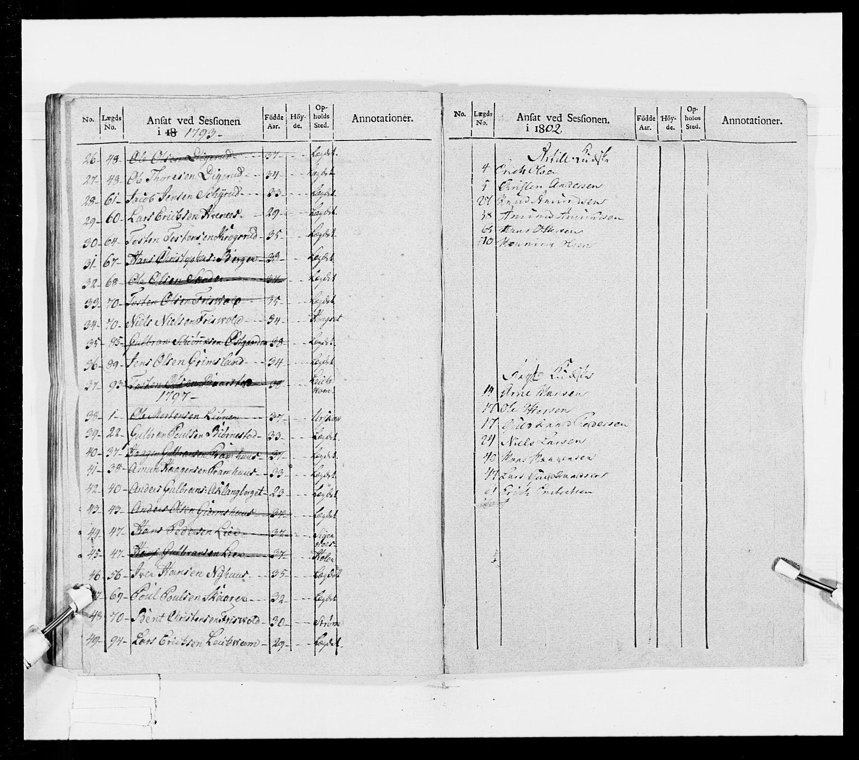 Generalitets- og kommissariatskollegiet, Det kongelige norske kommissariatskollegium, AV/RA-EA-5420/E/Eh/L0025: Skiløperkompaniene, 1766-1803, p. 338