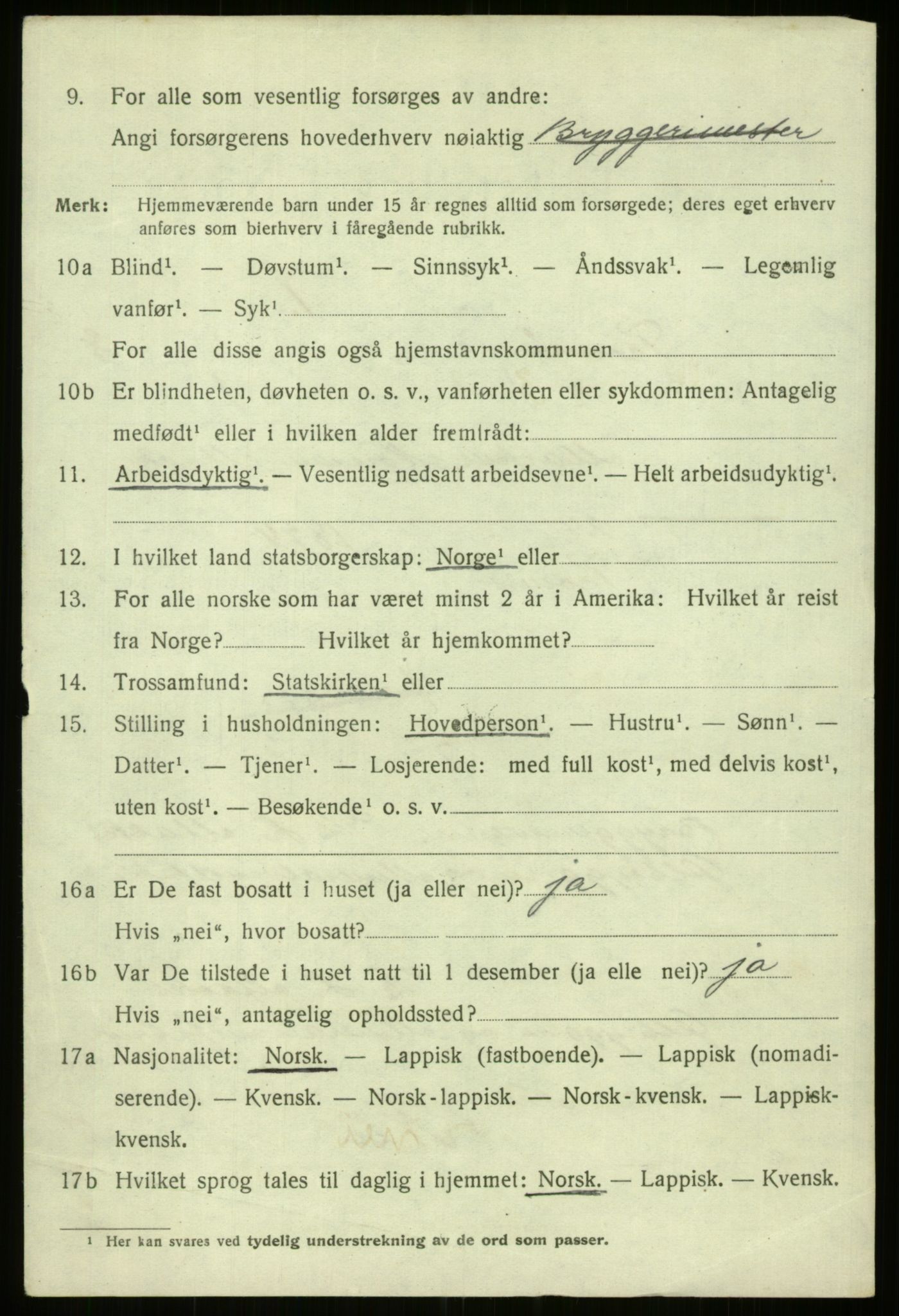 SATØ, 1920 census for Tromsø, 1920, p. 17091