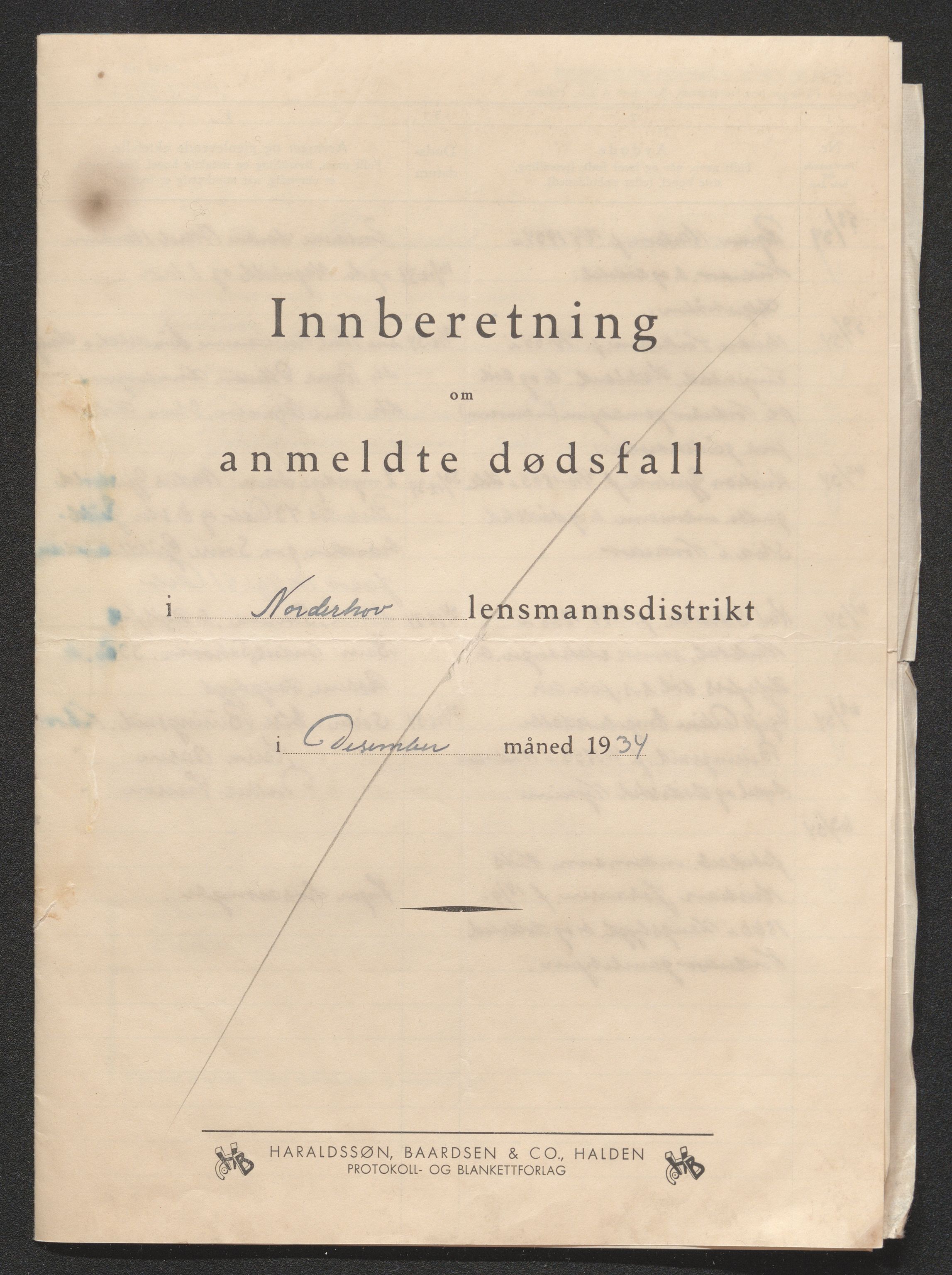 Ringerike sorenskriveri, AV/SAKO-A-105/H/Ha/Hab/L0014: Dødsfallslister Norderhov, 1931-1936