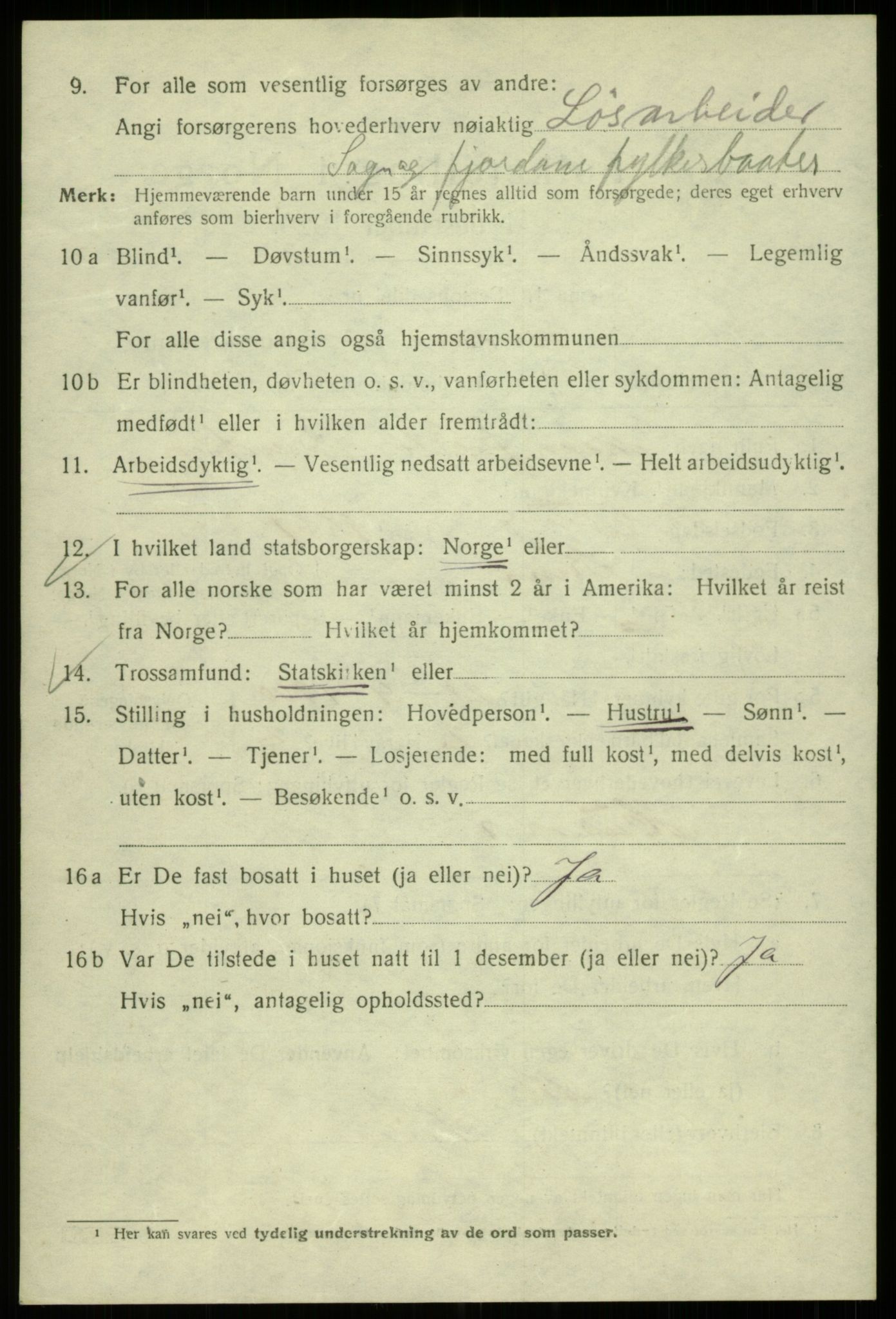 SAB, 1920 census for Bergen, 1920, p. 93844