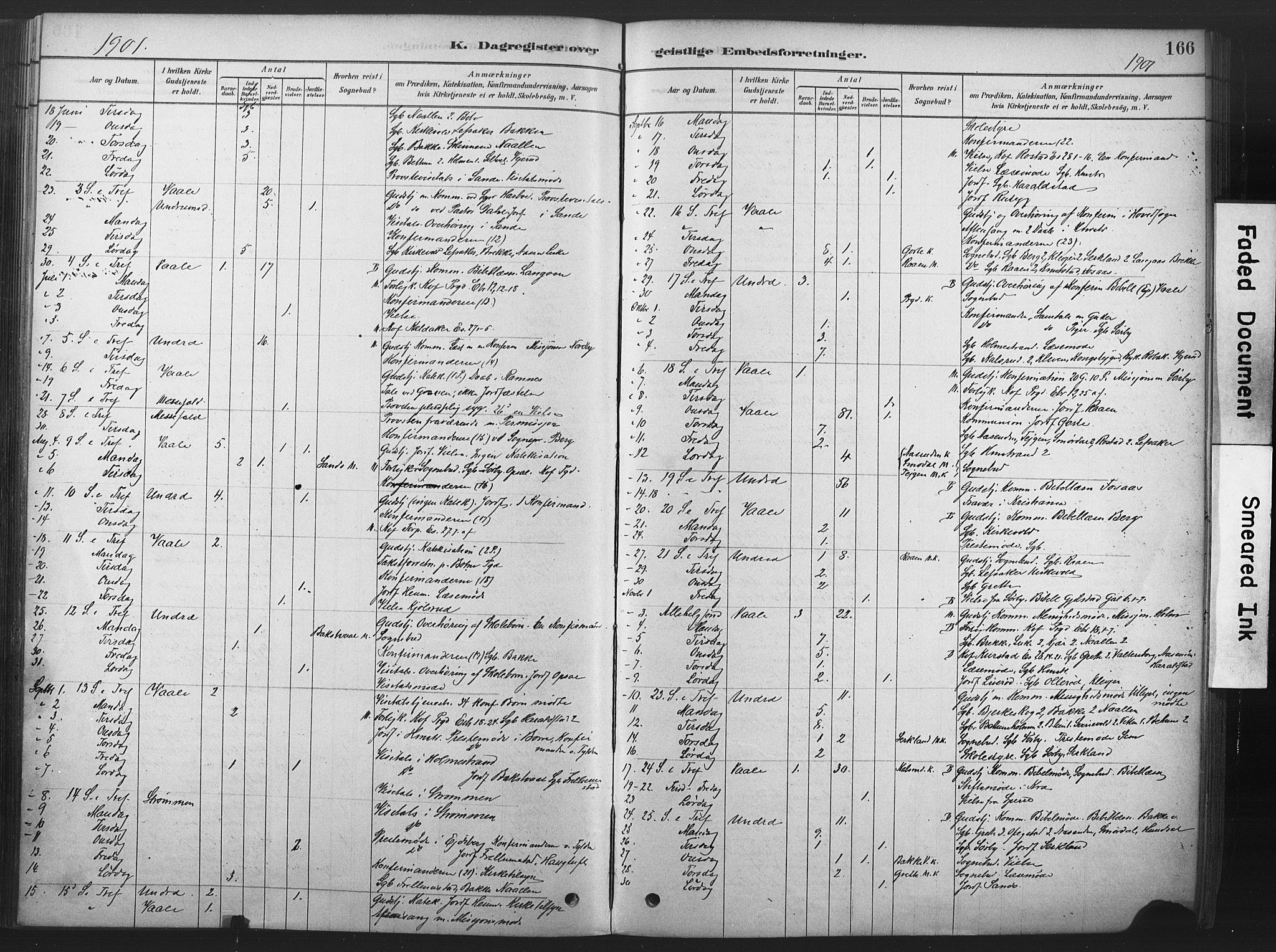 Våle kirkebøker, SAKO/A-334/F/Fb/L0002: Parish register (official) no. II 2, 1878-1907, p. 166