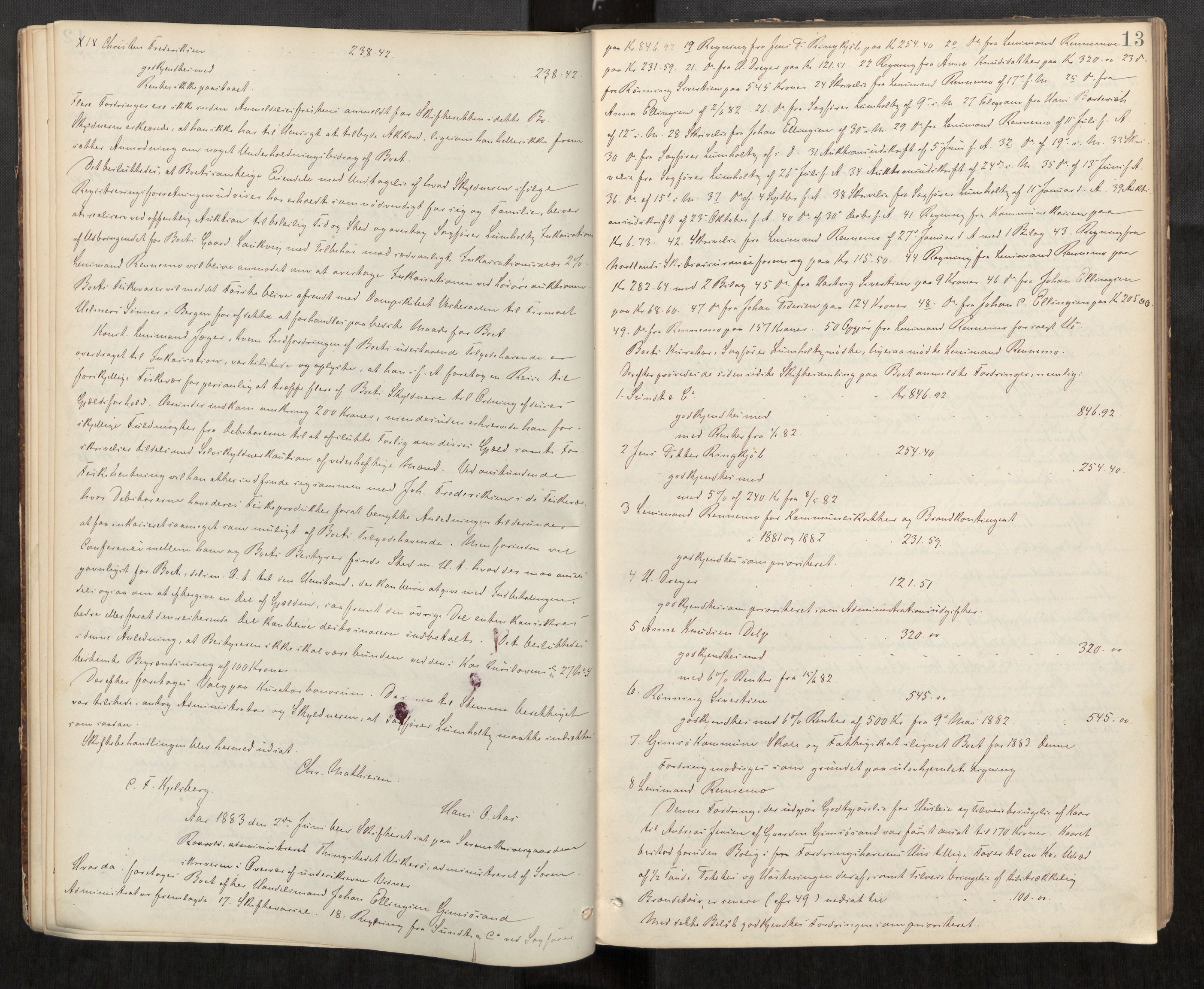 Lofoten sorenskriveri, SAT/A-0017/1/3/3B/L0001: Skifteforhandlings-protokoll, 1879-1884, p. 13