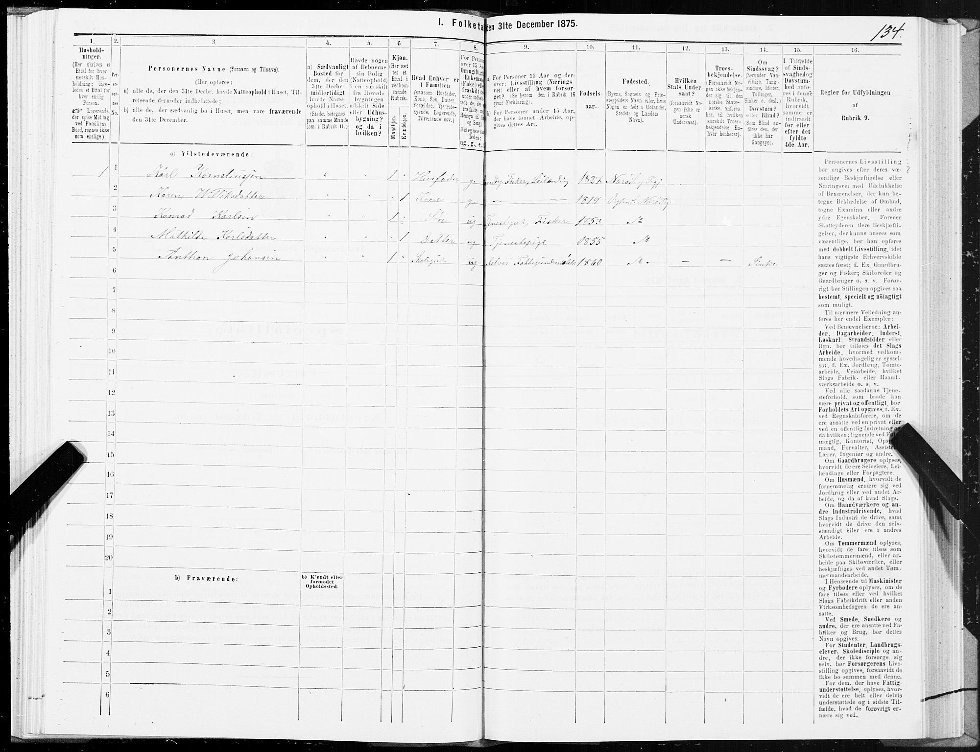 SAT, 1875 census for 1751P Nærøy, 1875, p. 4134