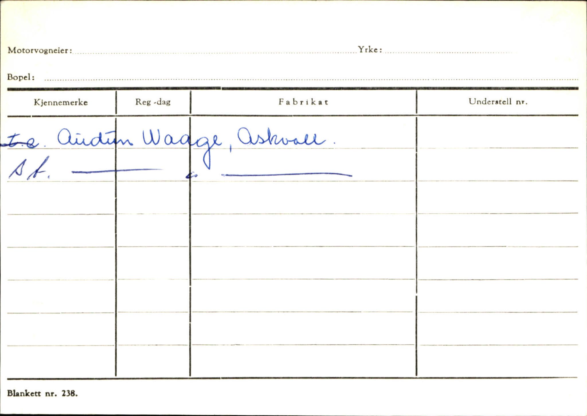 Statens vegvesen, Sogn og Fjordane vegkontor, AV/SAB-A-5301/4/F/L0132: Eigarregister Askvoll A-Å. Balestrand A-Å, 1945-1975, p. 819