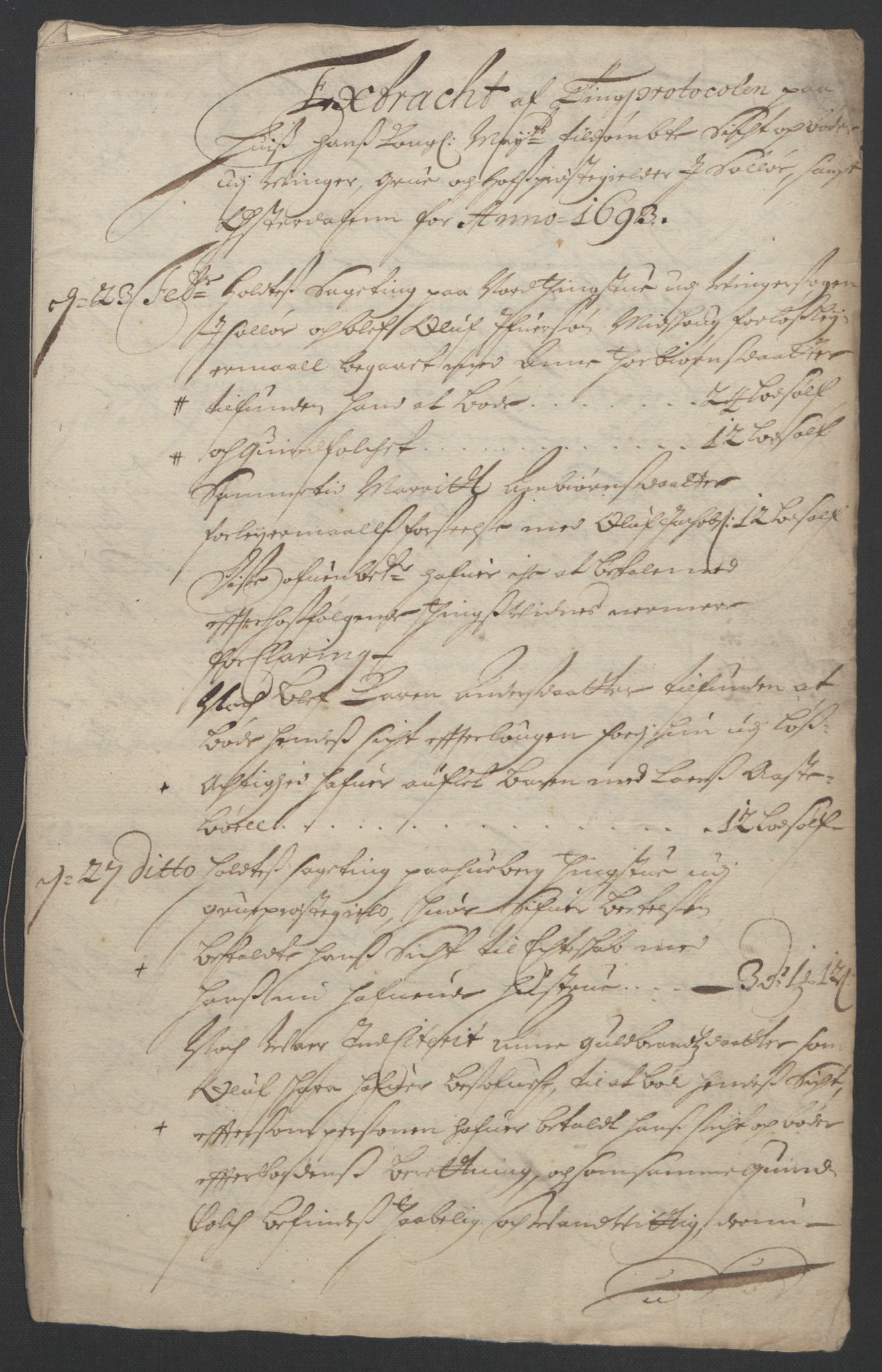 Rentekammeret inntil 1814, Reviderte regnskaper, Fogderegnskap, AV/RA-EA-4092/R13/L0831: Fogderegnskap Solør, Odal og Østerdal, 1693, p. 172