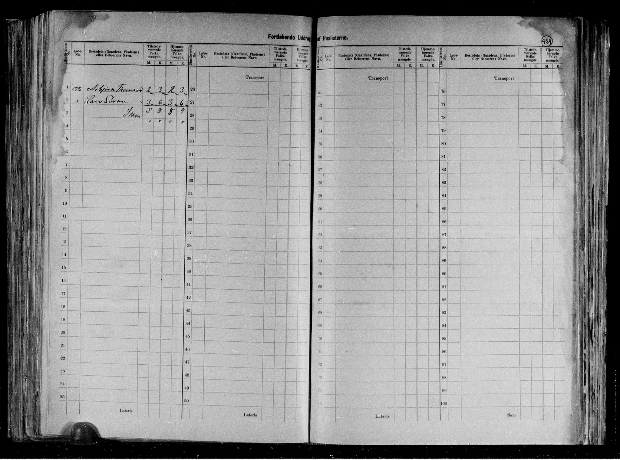 RA, 1891 census for 1742 Grong, 1891, p. 19