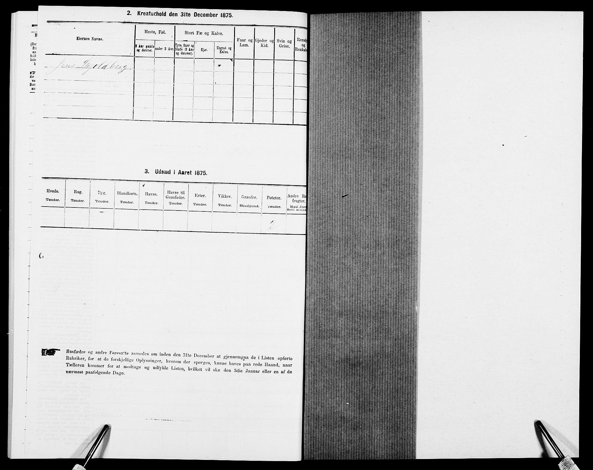 SAK, 1875 census for 0918P Austre Moland, 1875, p. 2315