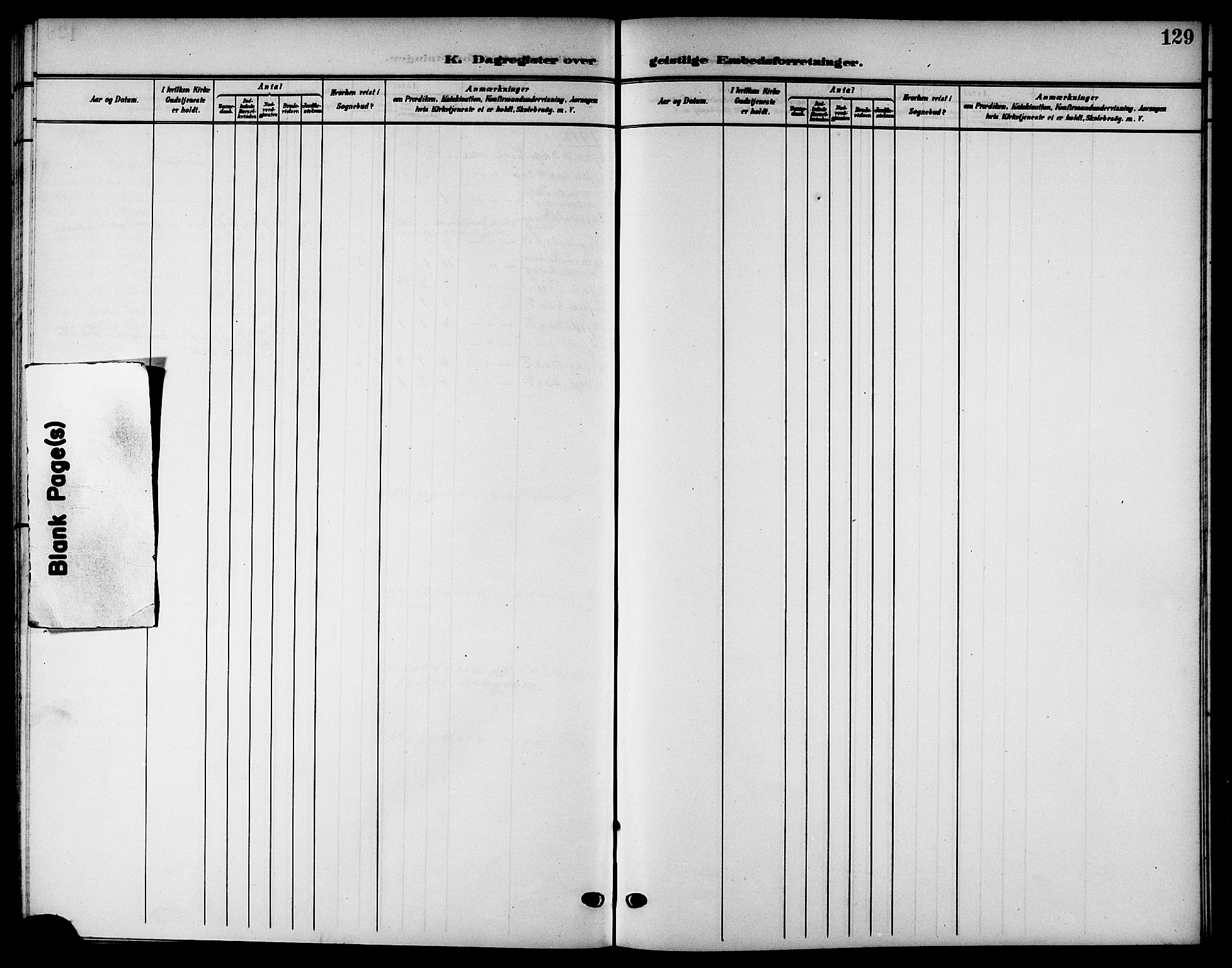 Ministerialprotokoller, klokkerbøker og fødselsregistre - Nordland, SAT/A-1459/832/L0494: Parish register (copy) no. 832C01, 1906-1922, p. 129