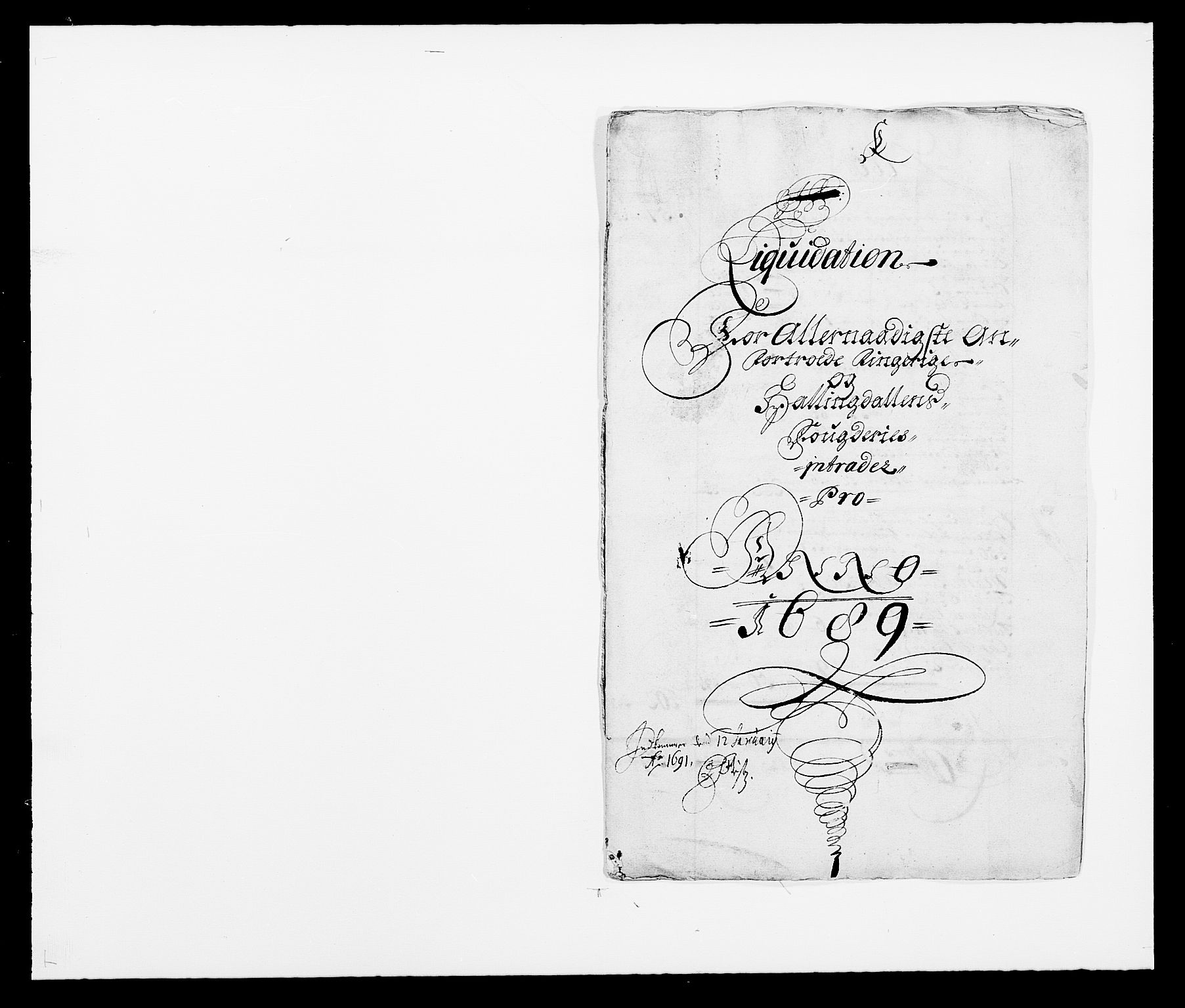Rentekammeret inntil 1814, Reviderte regnskaper, Fogderegnskap, RA/EA-4092/R21/L1447: Fogderegnskap Ringerike og Hallingdal, 1687-1689, p. 256