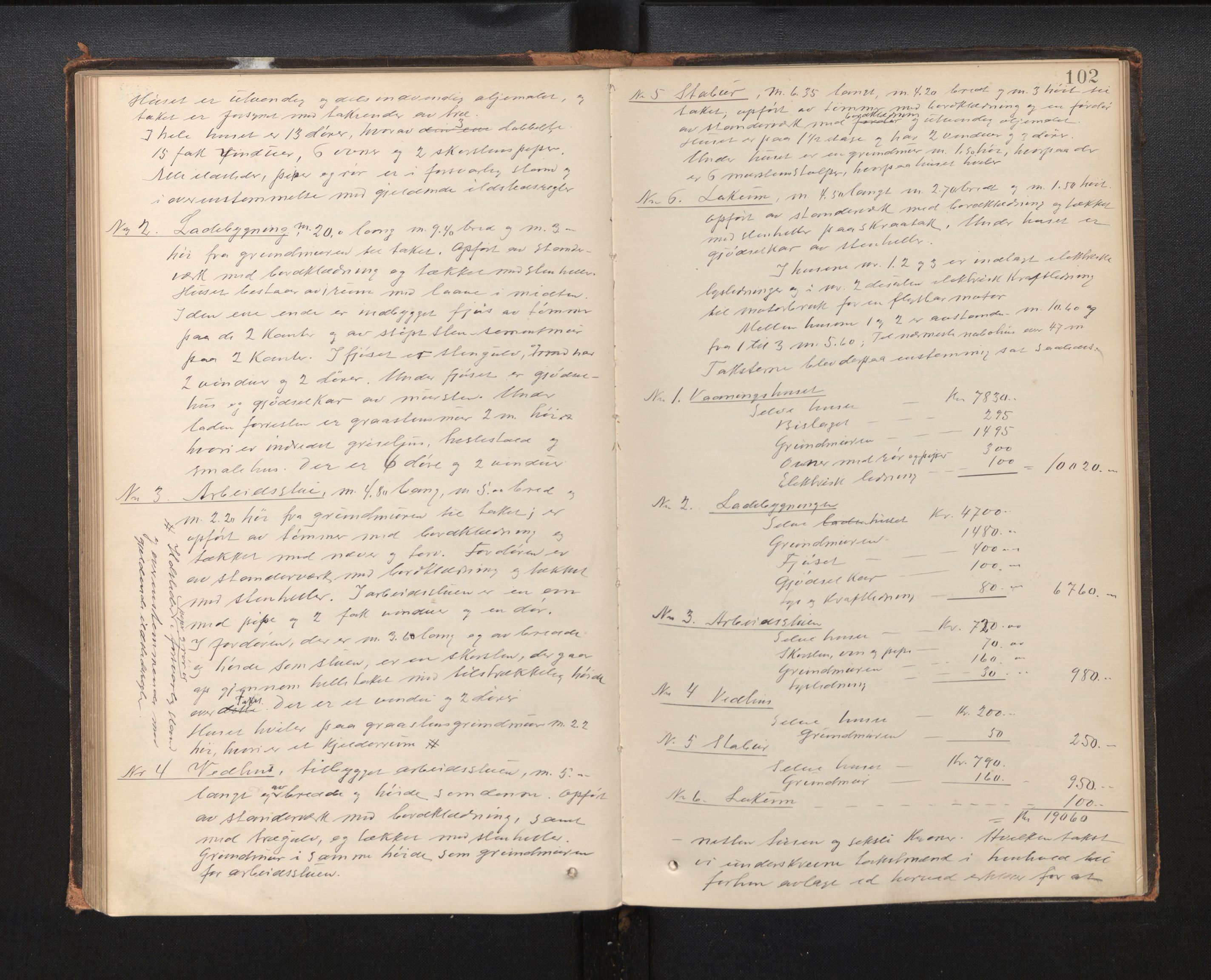 Lensmannen i Kvam, AV/SAB-A-33201/0012/L0002: Branntakstprotokoll, 1881-1919, p. 101b-102a