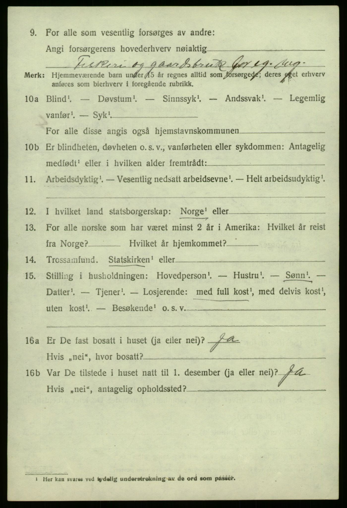 SAB, 1920 census for Sør-Vågsøy, 1920, p. 1829