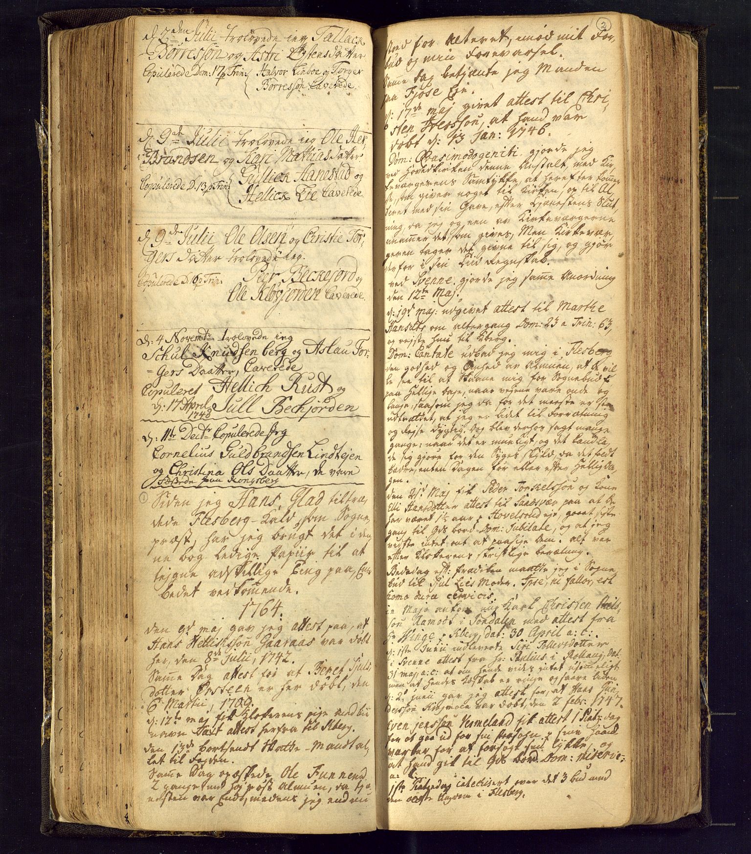 Flesberg kirkebøker, SAKO/A-18/F/Fa/L0002: Parish register (official) no. I 2, 1726-1747, p. 2