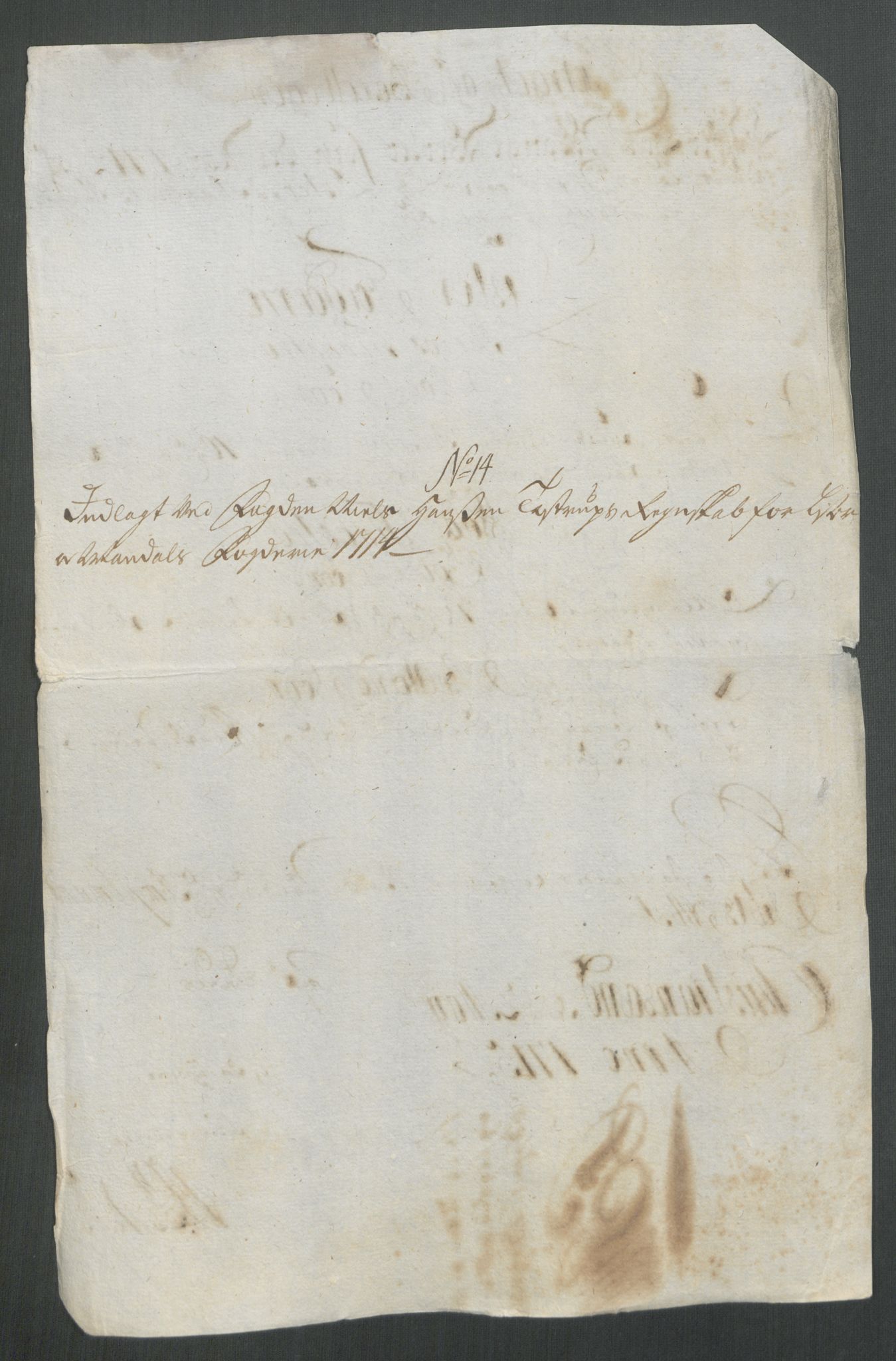 Rentekammeret inntil 1814, Reviderte regnskaper, Fogderegnskap, RA/EA-4092/R43/L2558: Fogderegnskap Lista og Mandal, 1714, p. 101