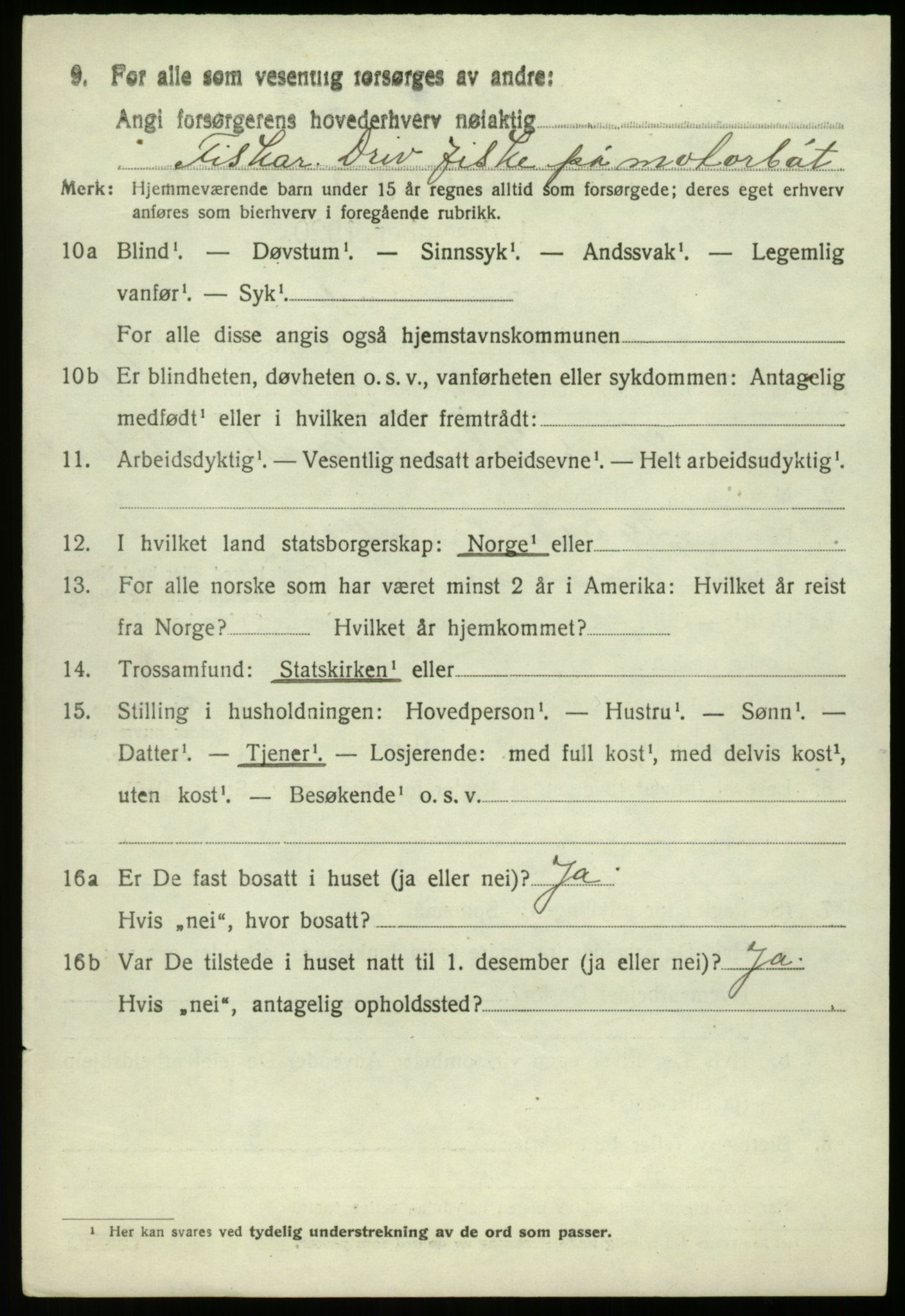 SAB, 1920 census for Bremanger, 1920, p. 4413