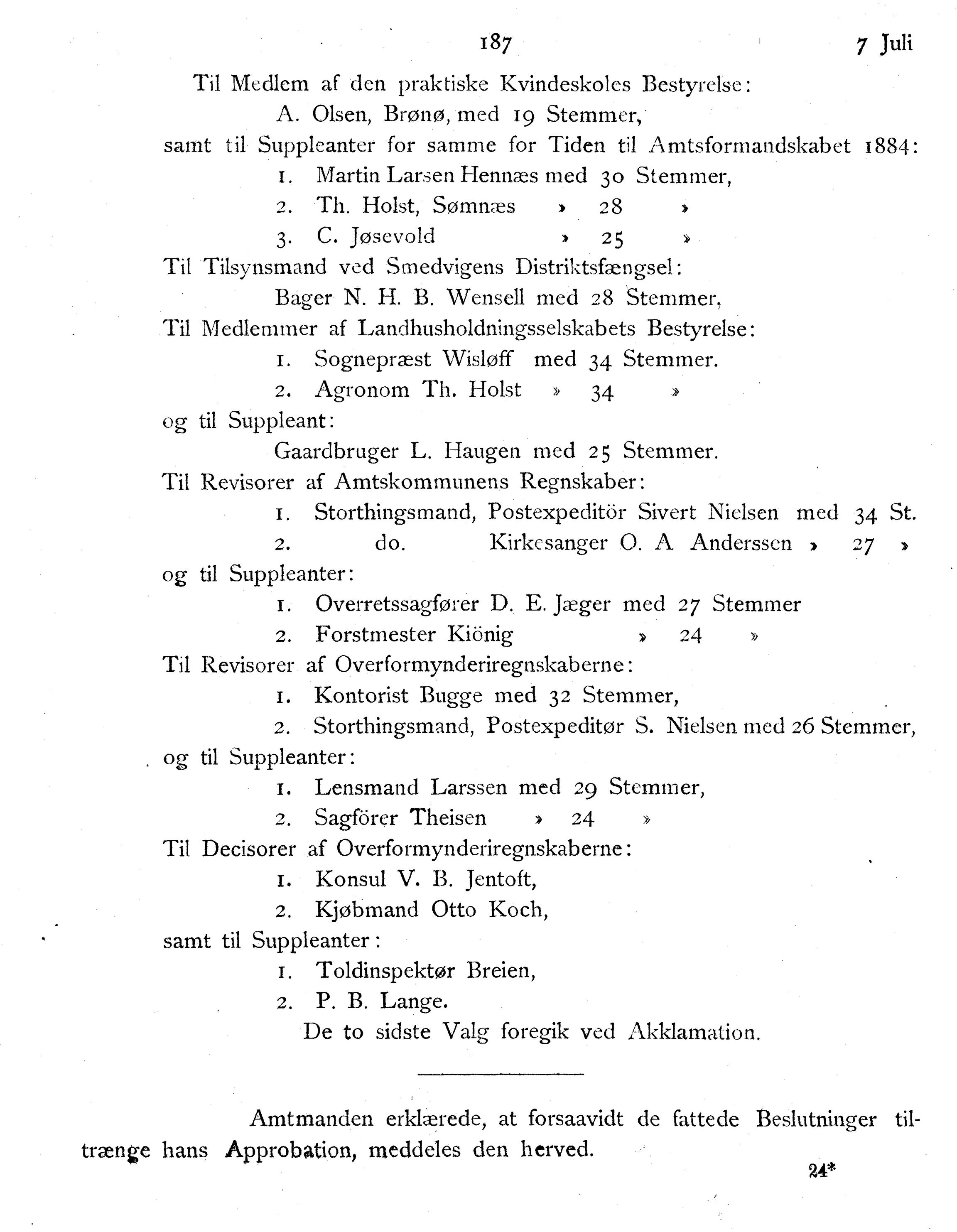 Nordland Fylkeskommune. Fylkestinget, AIN/NFK-17/176/A/Ac/L0014: Fylkestingsforhandlinger 1881-1885, 1881-1885