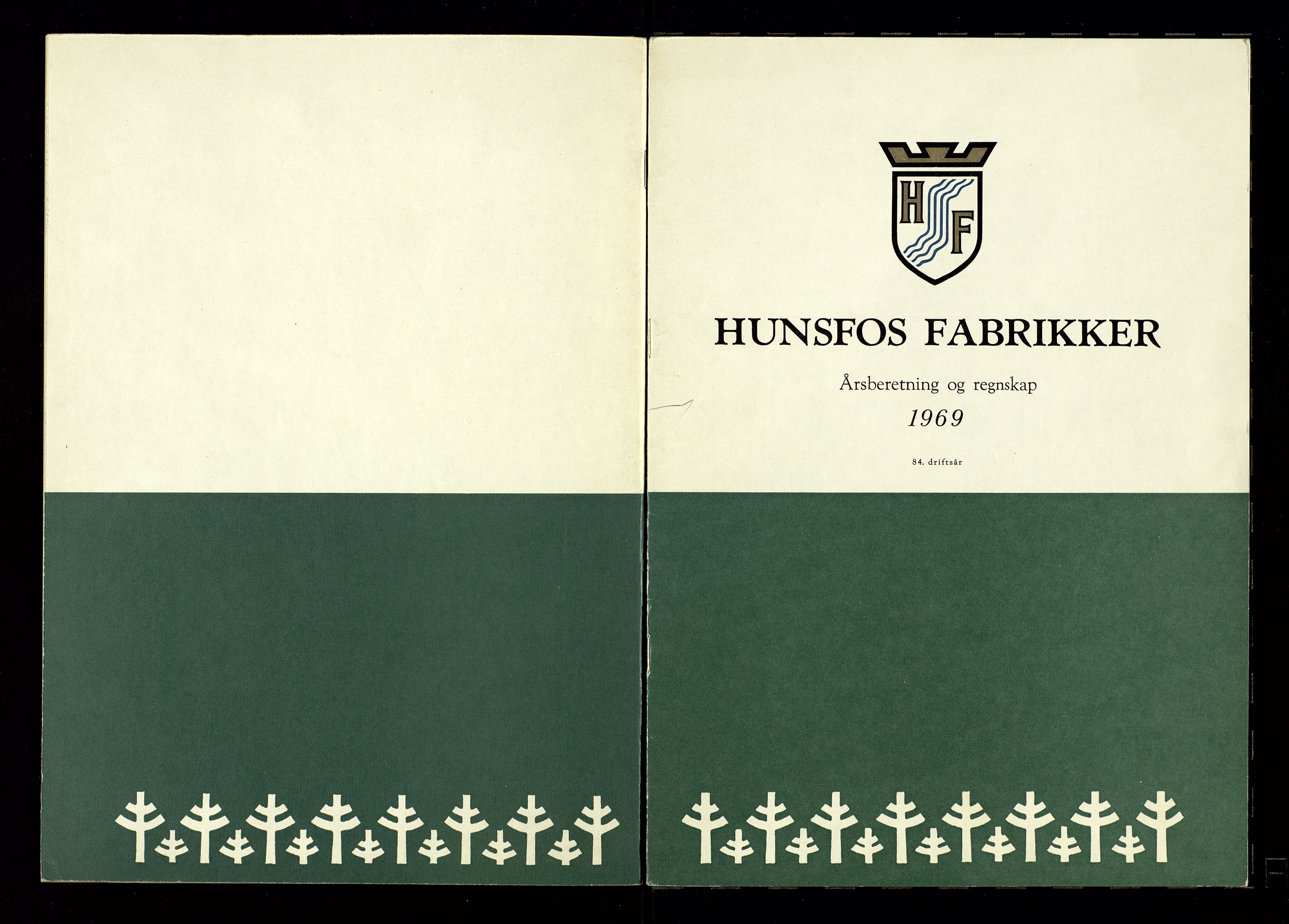 Hunsfos fabrikker, SAK/D/1440/01/L0001/0003: Vedtekter, anmeldelser og årsberetninger / Årsberetninger og regnskap, 1918-1989, p. 308