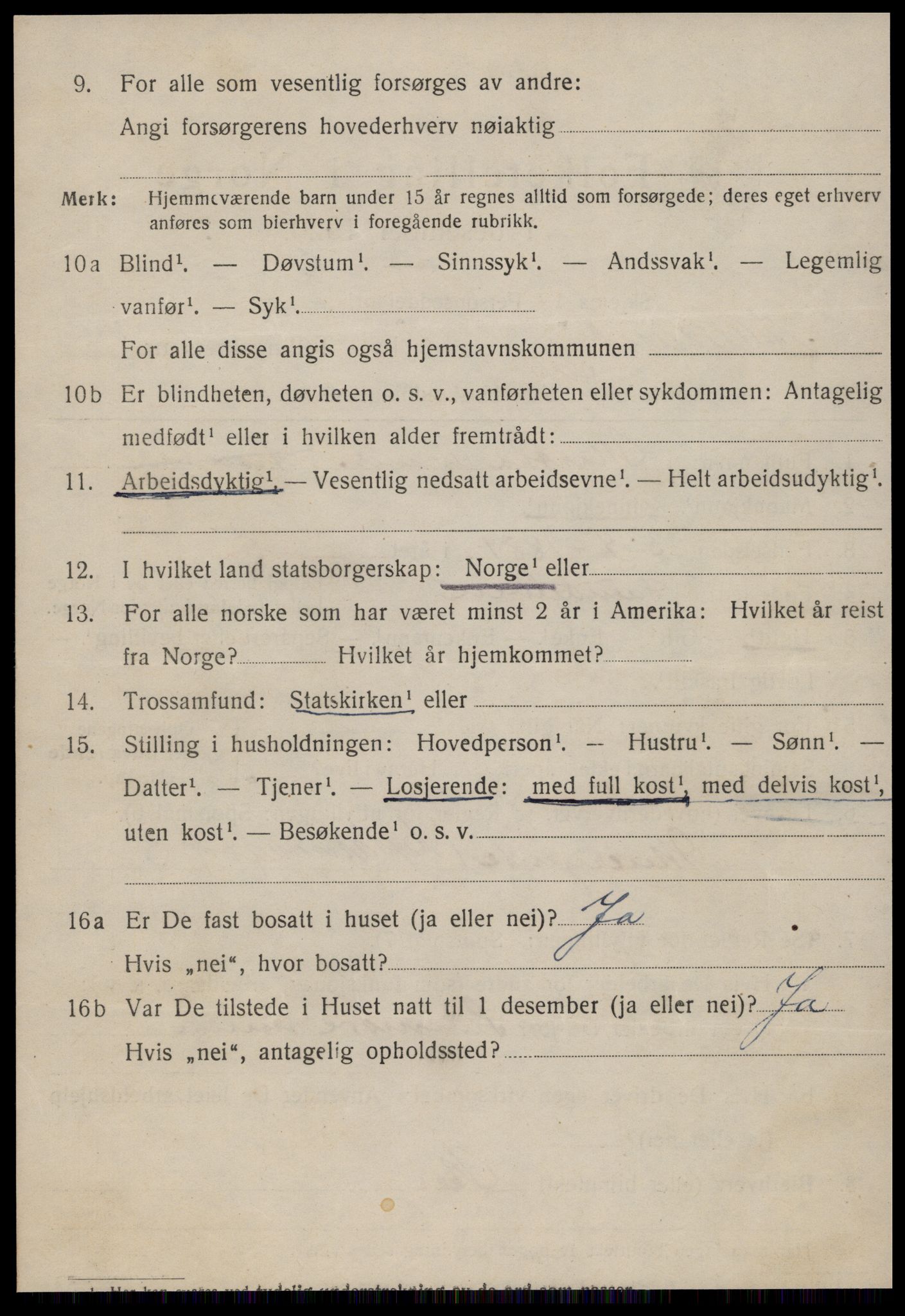 SAT, 1920 census for Ålesund, 1920, p. 21013