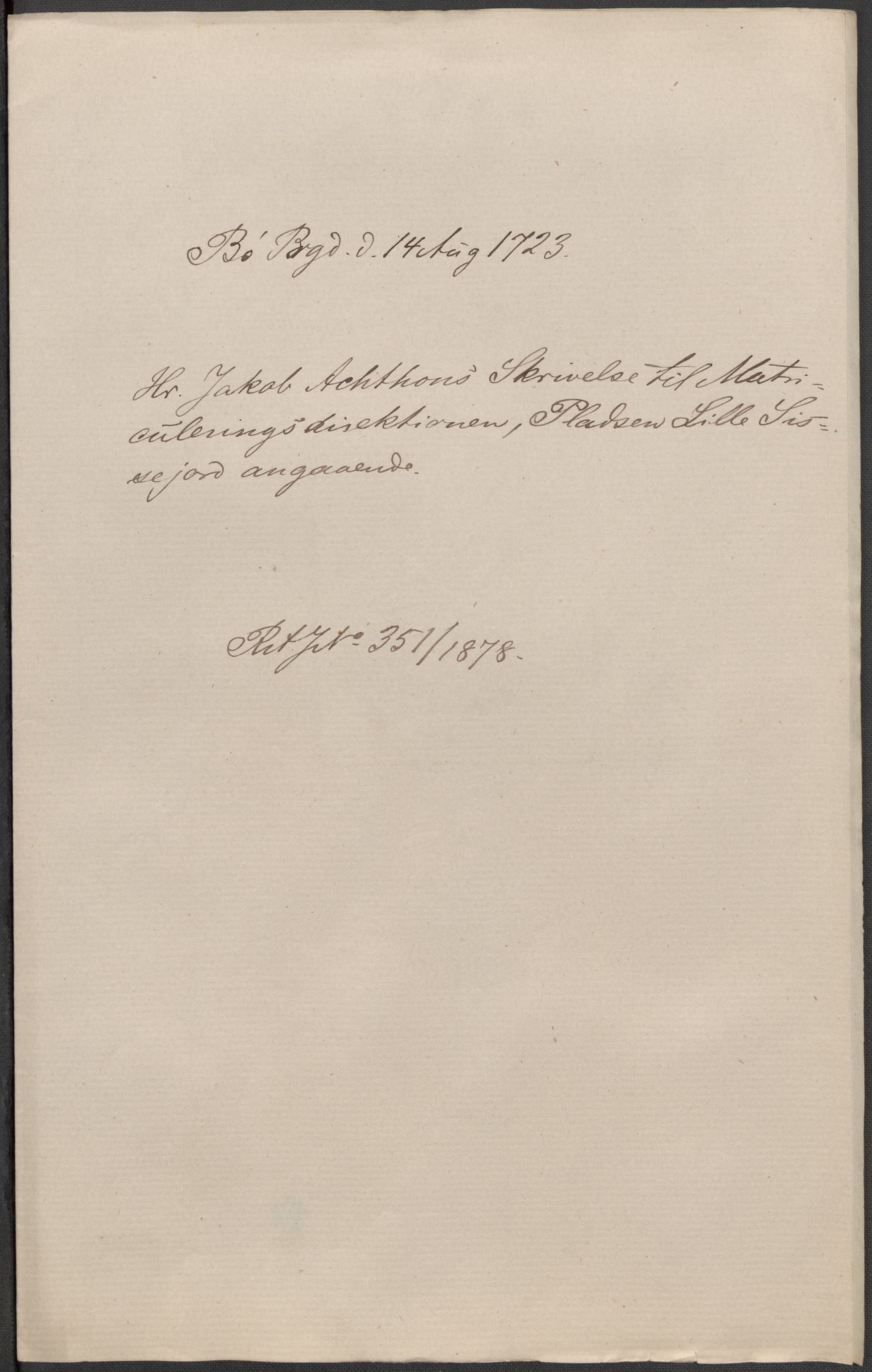 Riksarkivets diplomsamling, RA/EA-5965/F15/L0027: Prestearkiv - Telemark, 1587-1738, p. 193