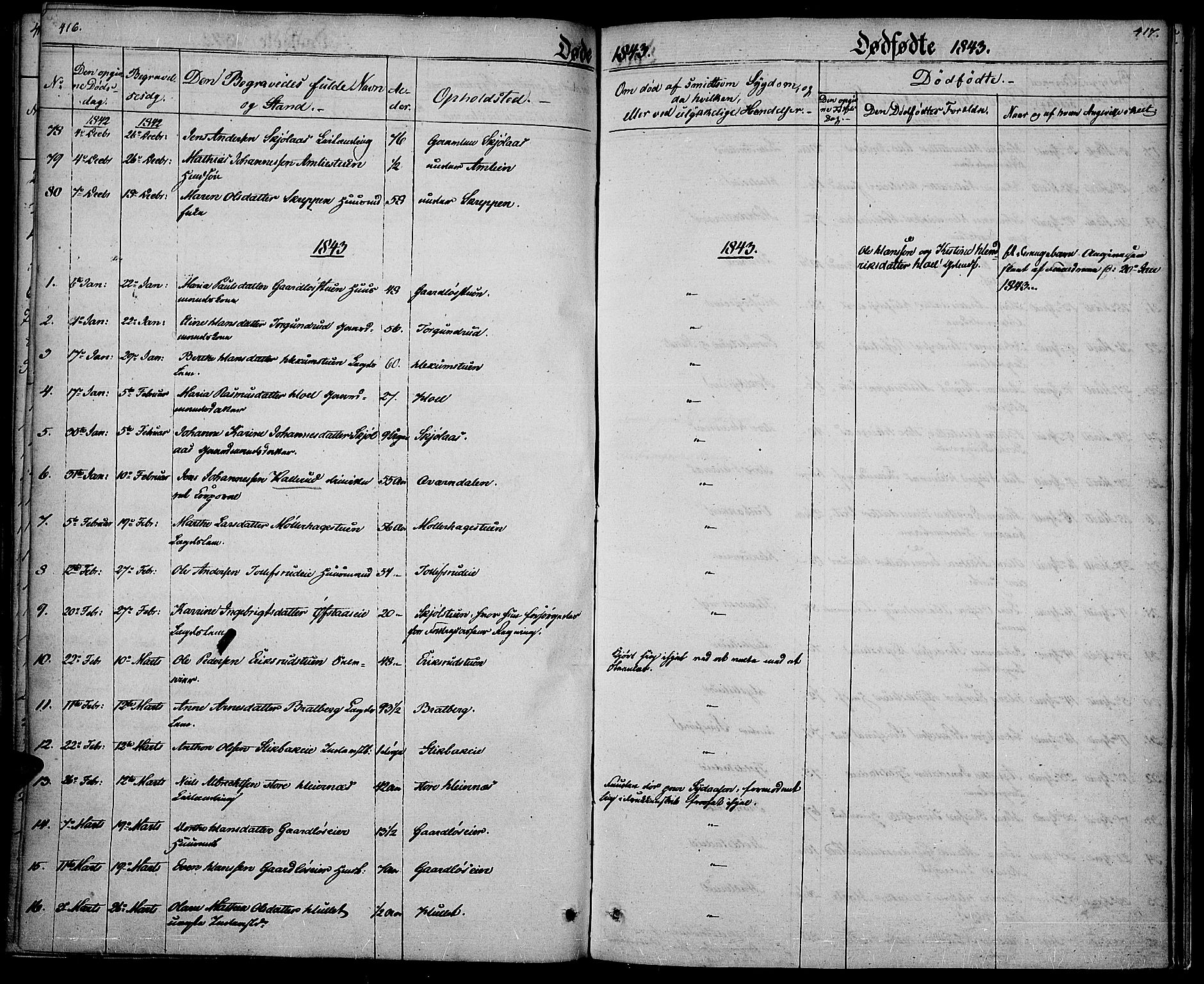 Vestre Toten prestekontor, SAH/PREST-108/H/Ha/Haa/L0003: Parish register (official) no. 3, 1836-1843, p. 416-417